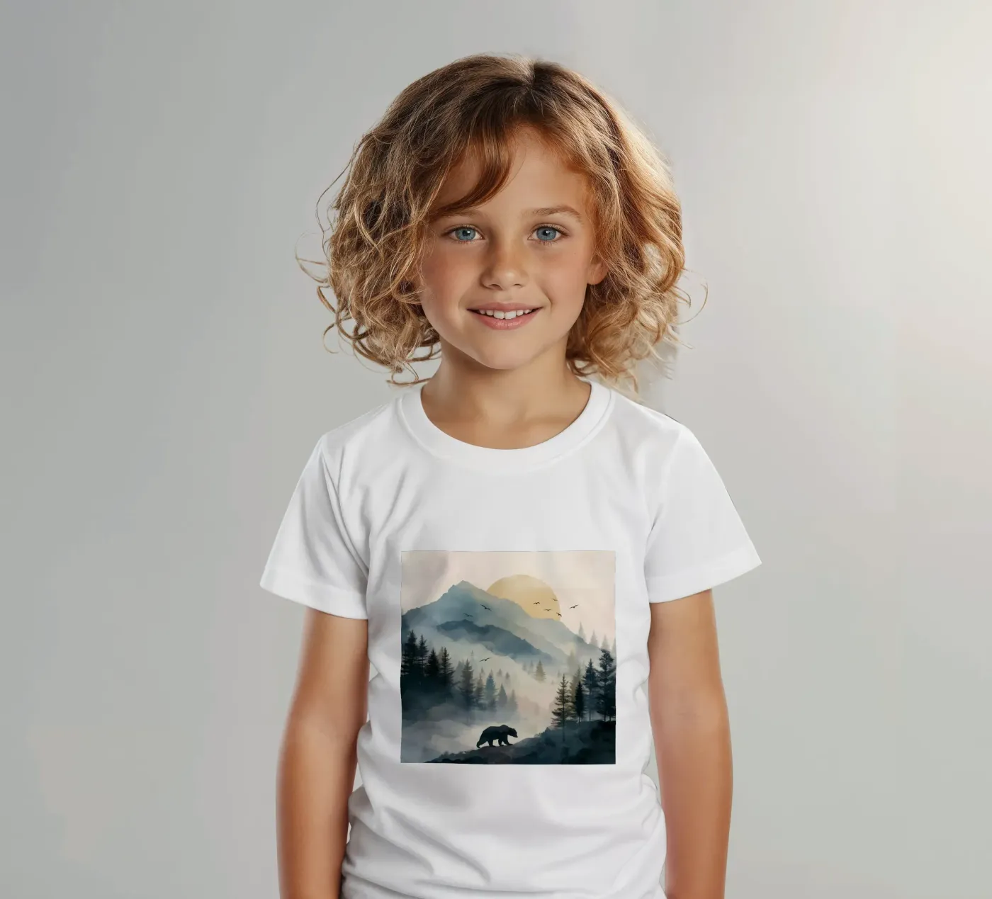 Orso di montagna t-shirt bambini da Dune
