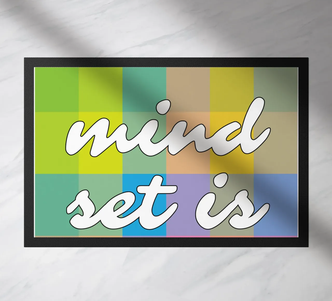 Mindset Is Everything doormat by syabiqo