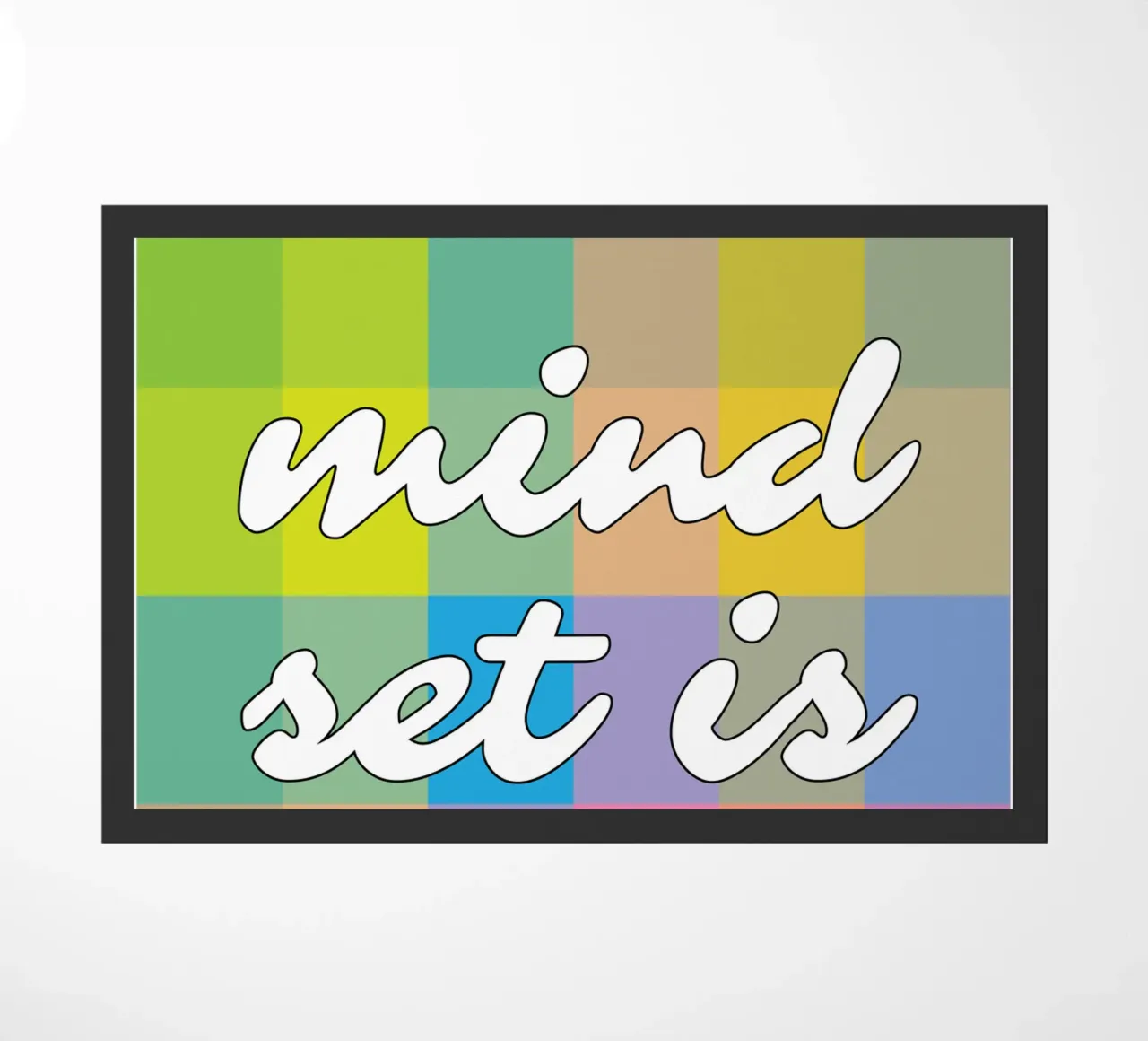 Mindset Is Everything doormat by syabiqo