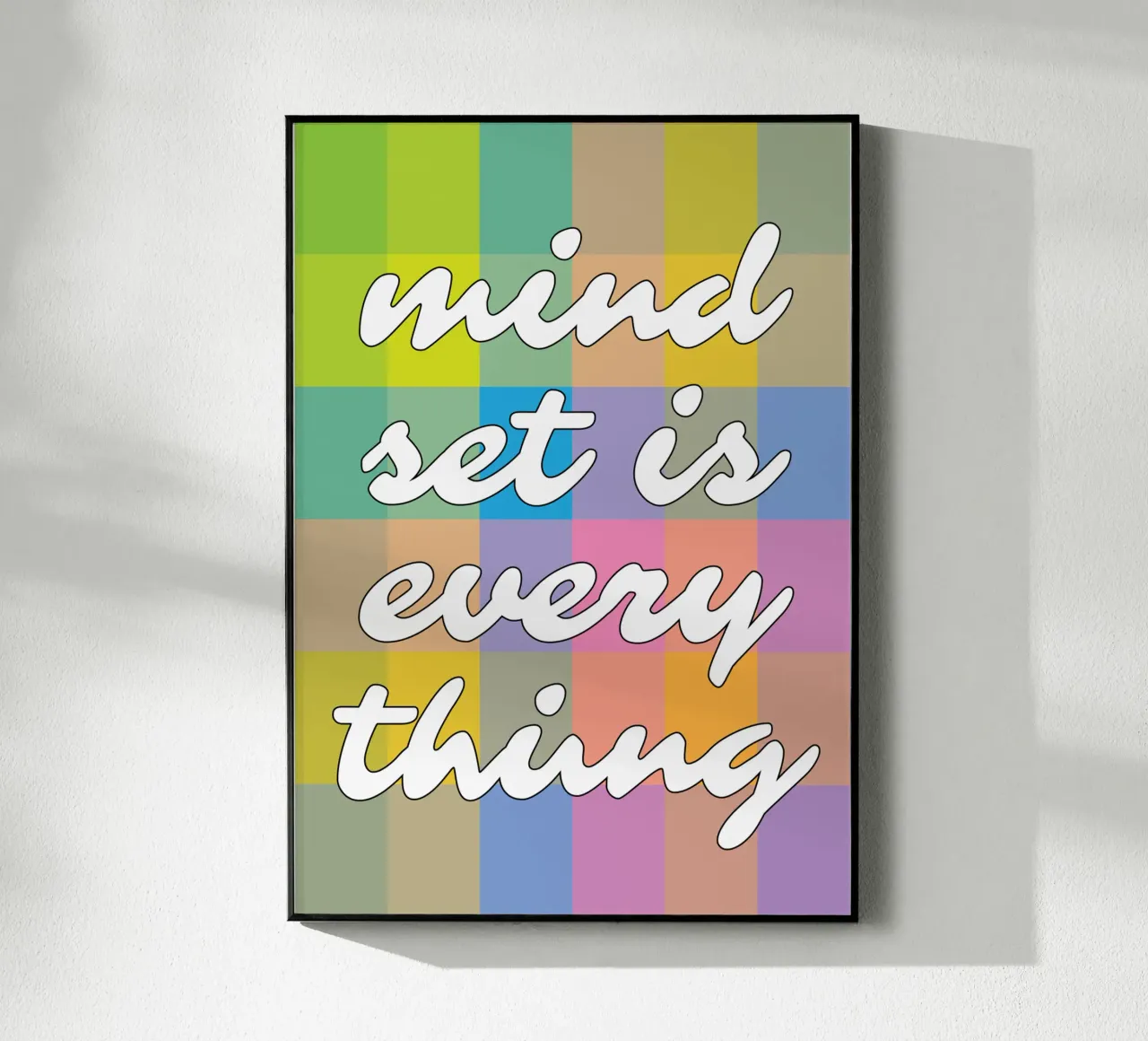 Mindset Is Everything plexiglass da syabiqo