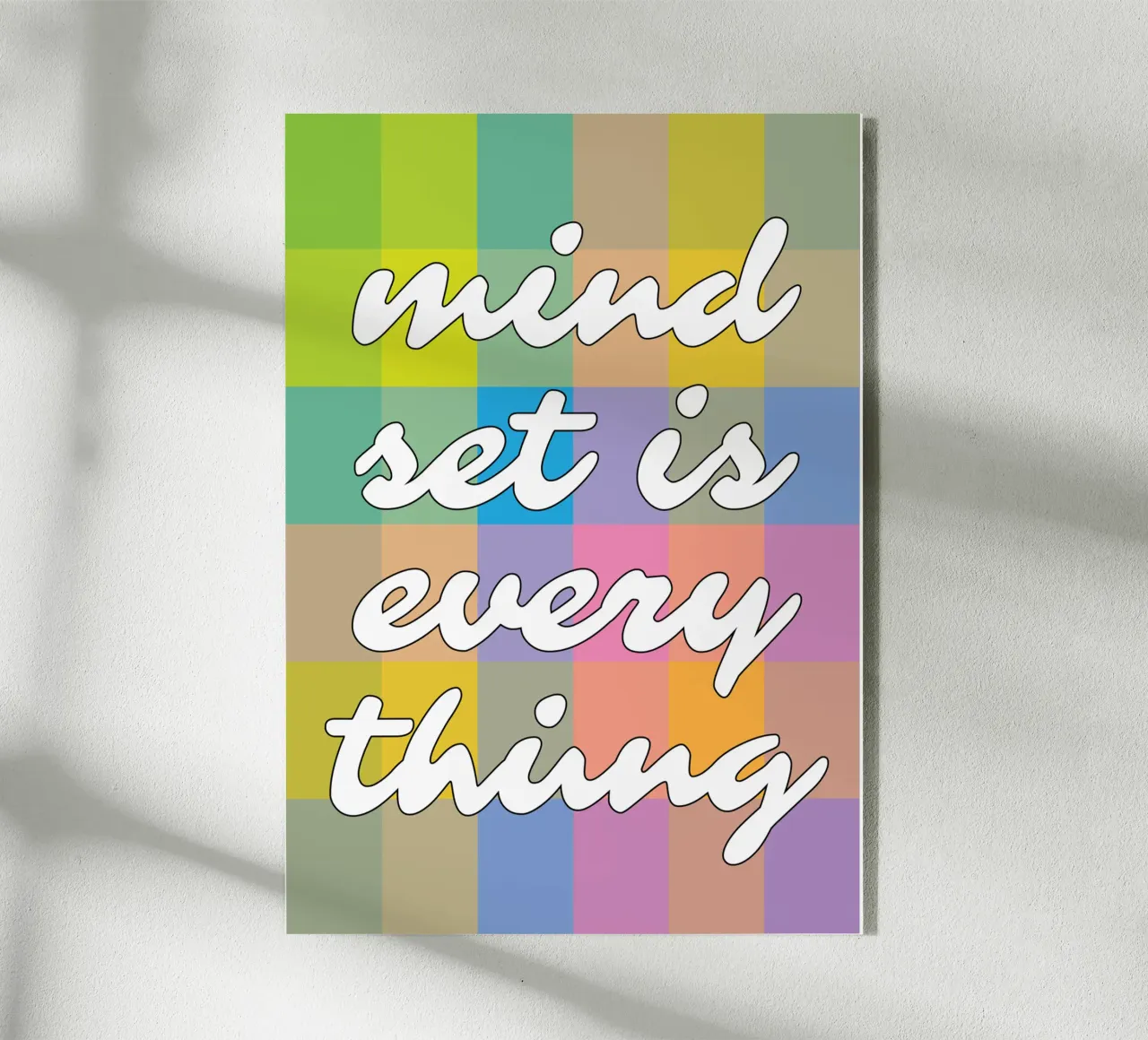 Mindset Is Everything plexiglass da syabiqo