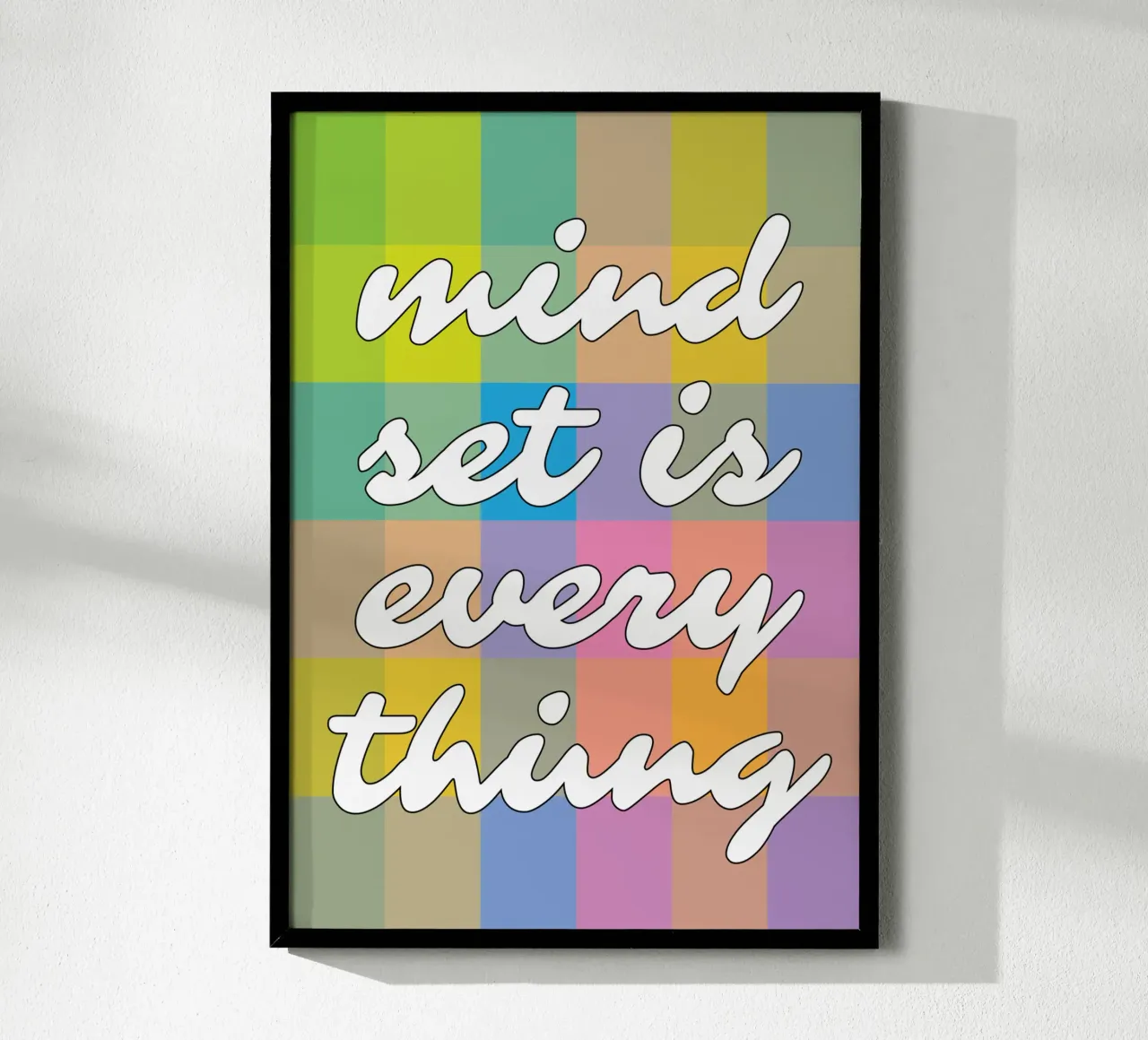 Mindset is alles poster van syabiqo