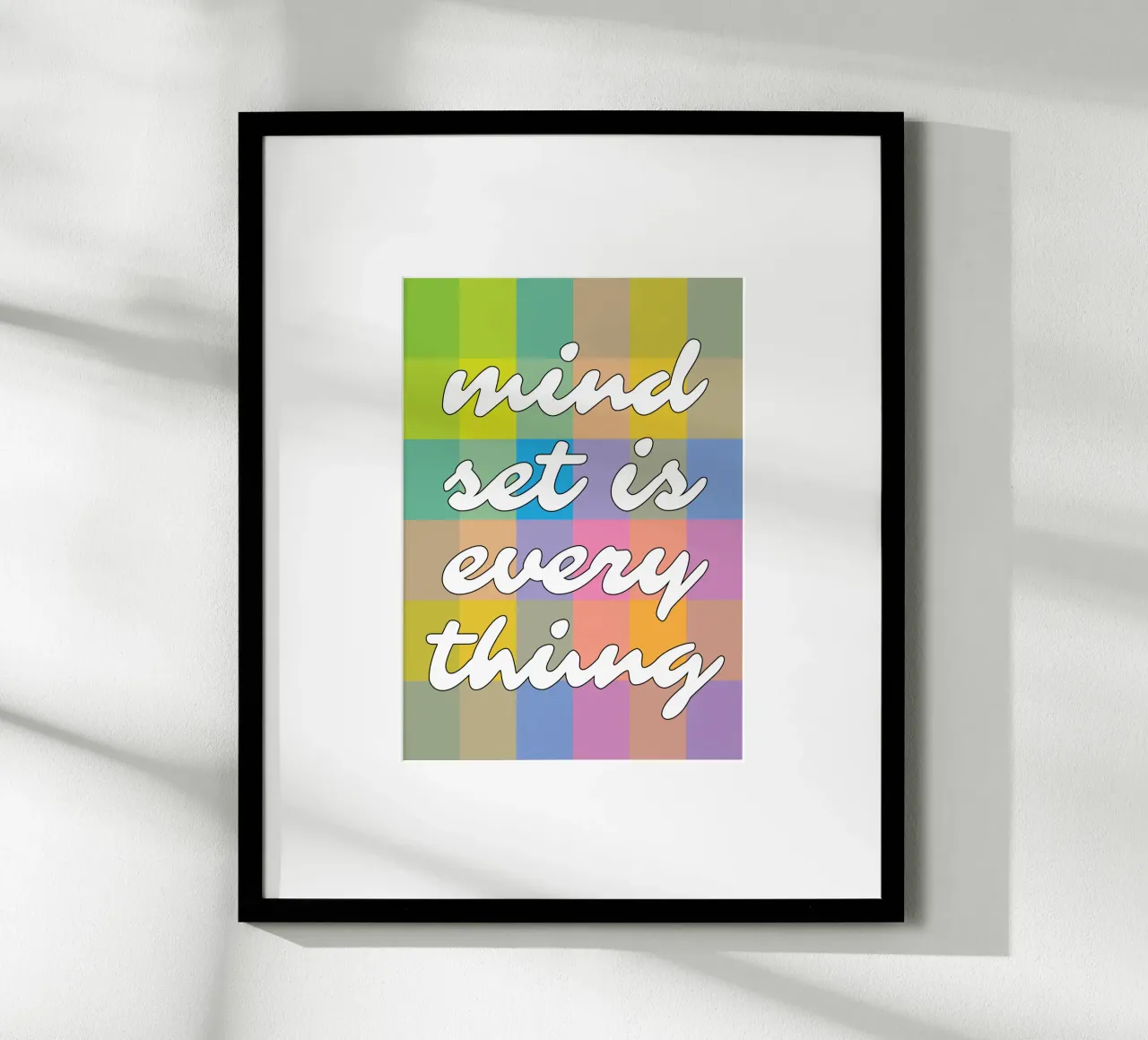 Mindset is alles poster van syabiqo