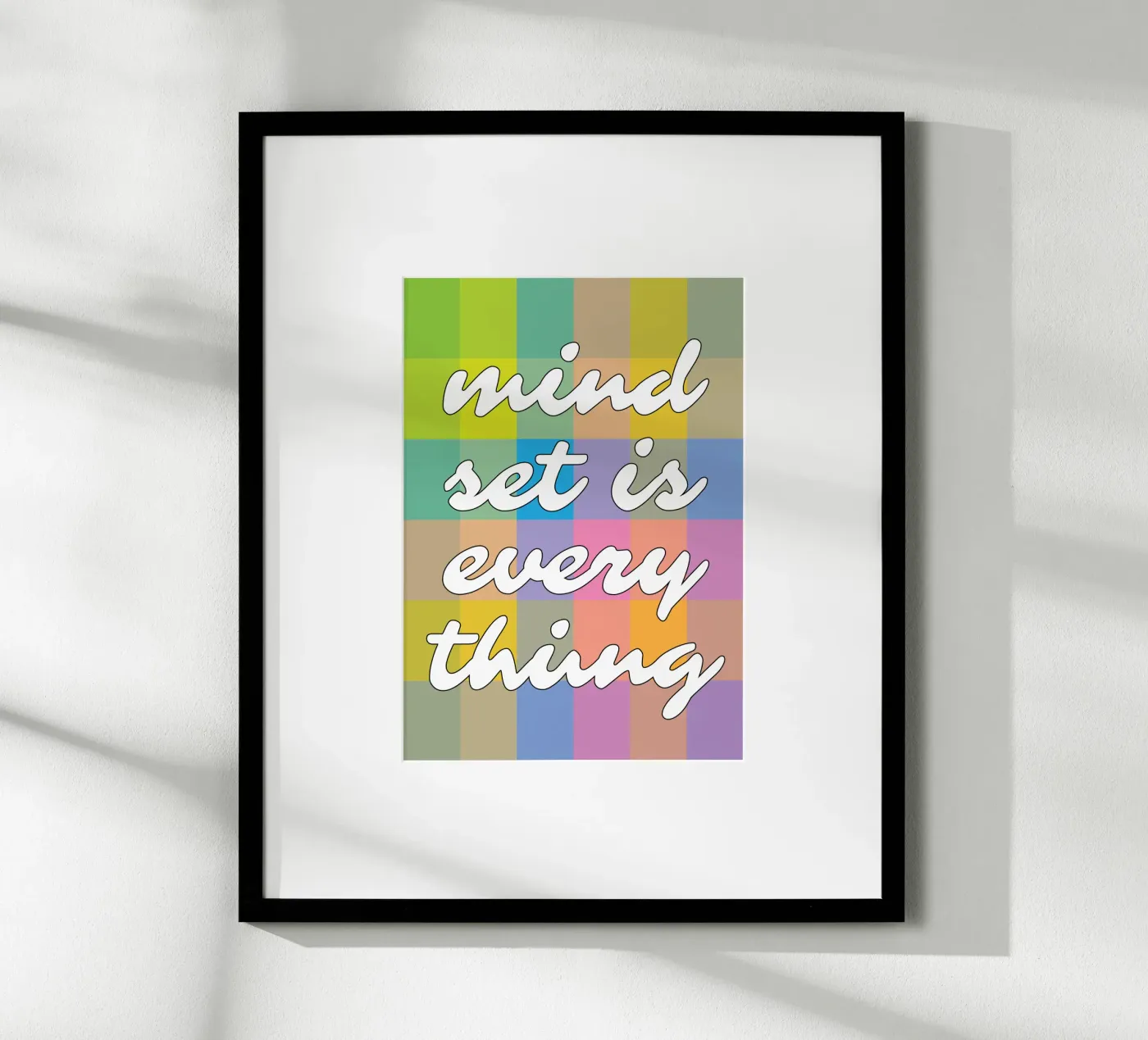 Mindset Is Everything poster van syabiqo