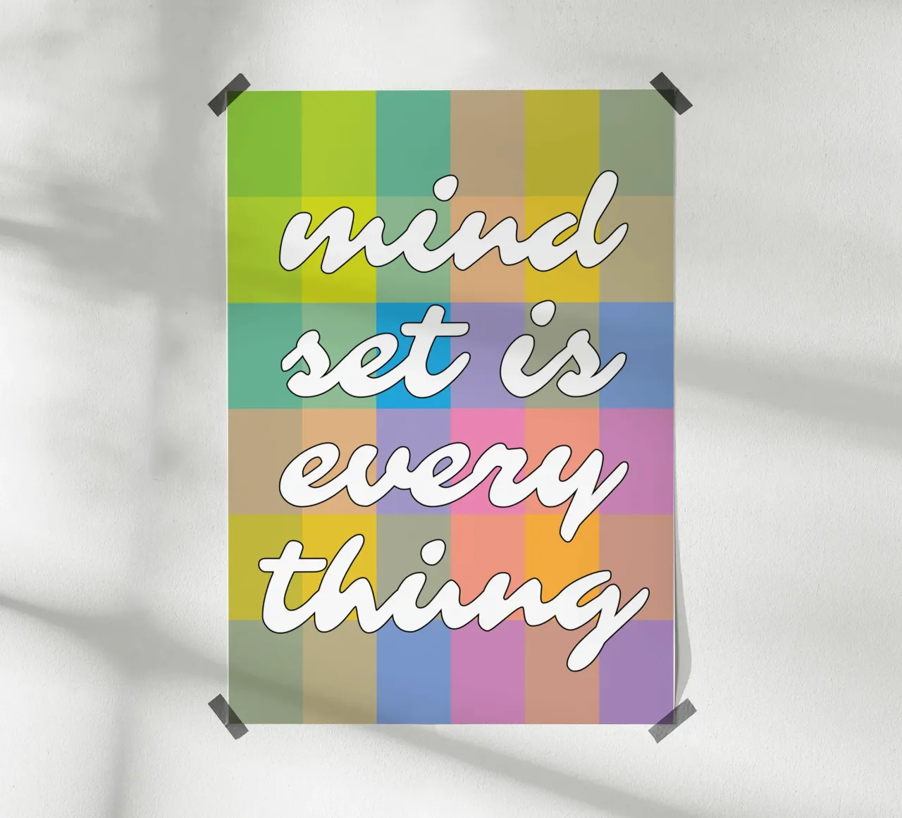 Mindset is alles poster van syabiqo