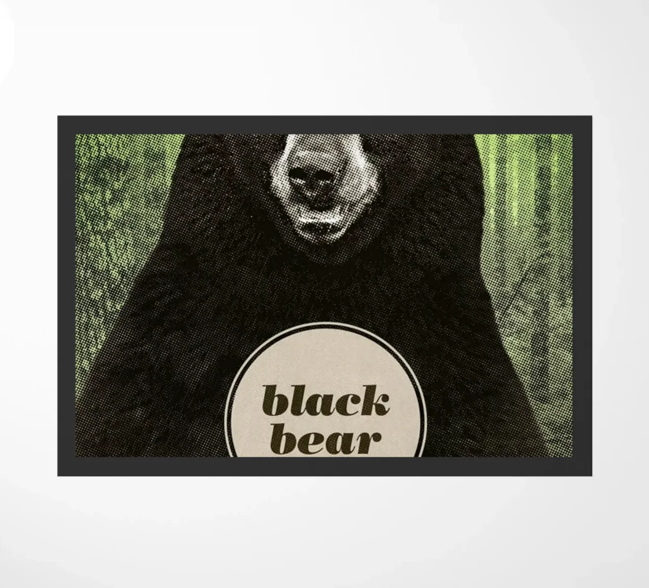 Black Bear doormat by Chase Kunz