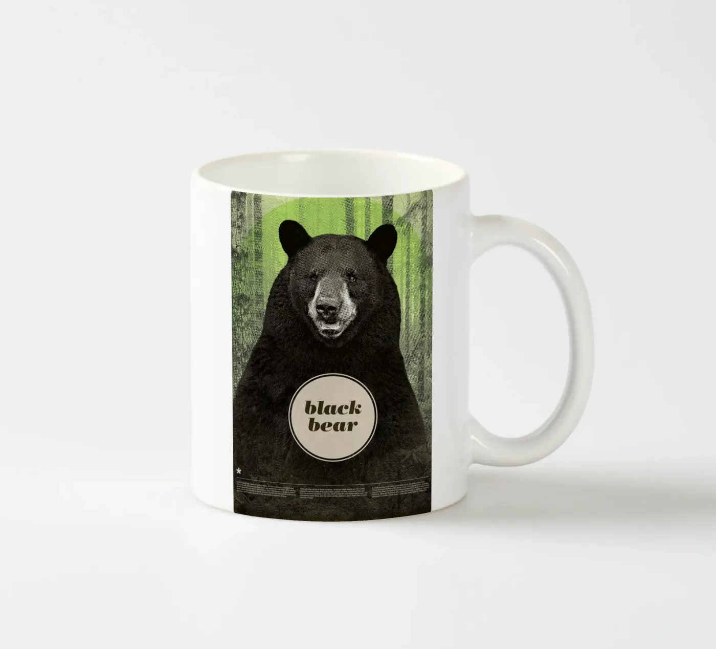 Black Bear ceramic mug by Chase Kunz