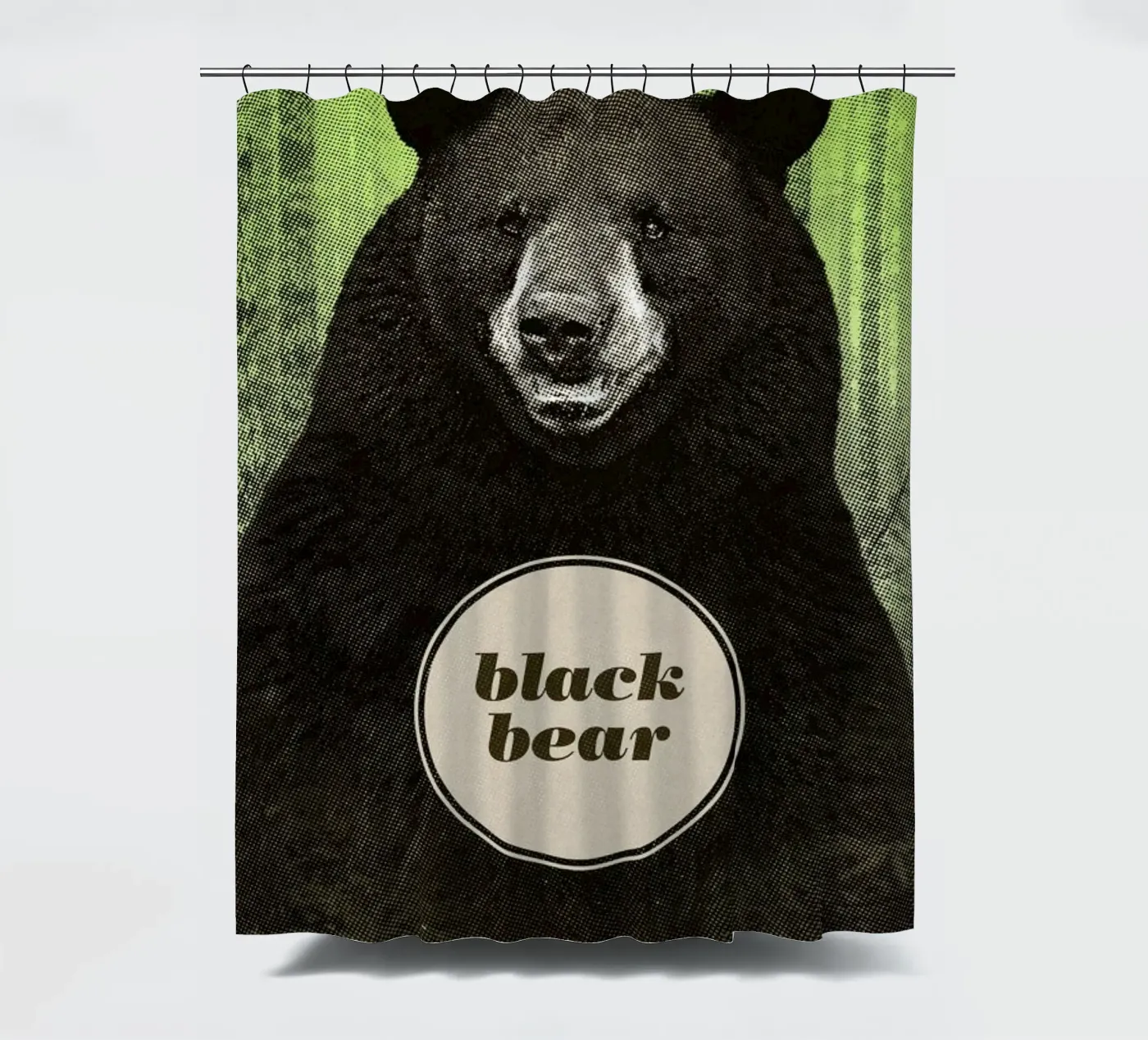 Black Bear Duschvorhang von Chase Kunz