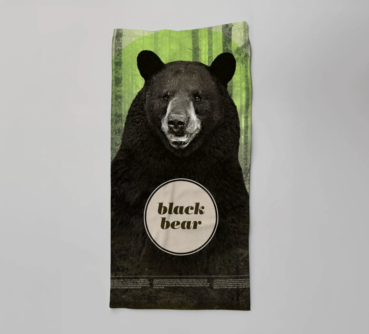 Black Bear towel by Chase Kunz