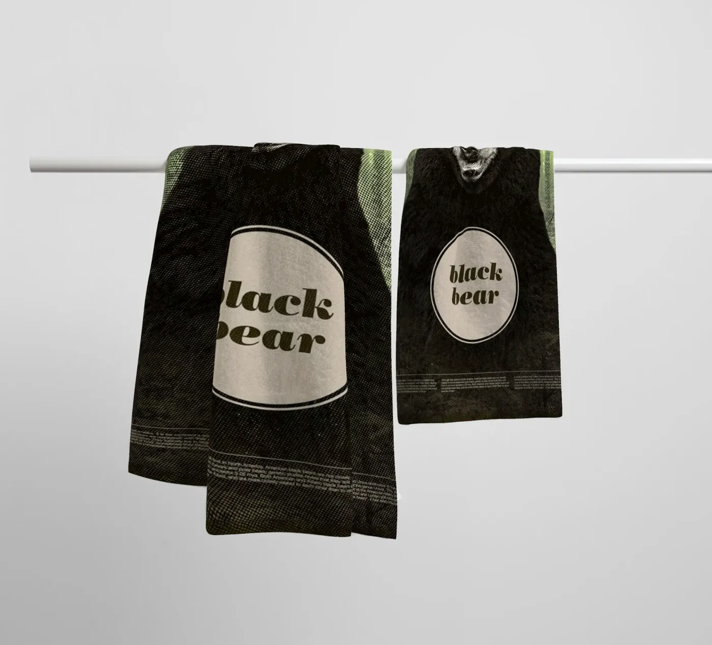 Black Bear towel by Chase Kunz