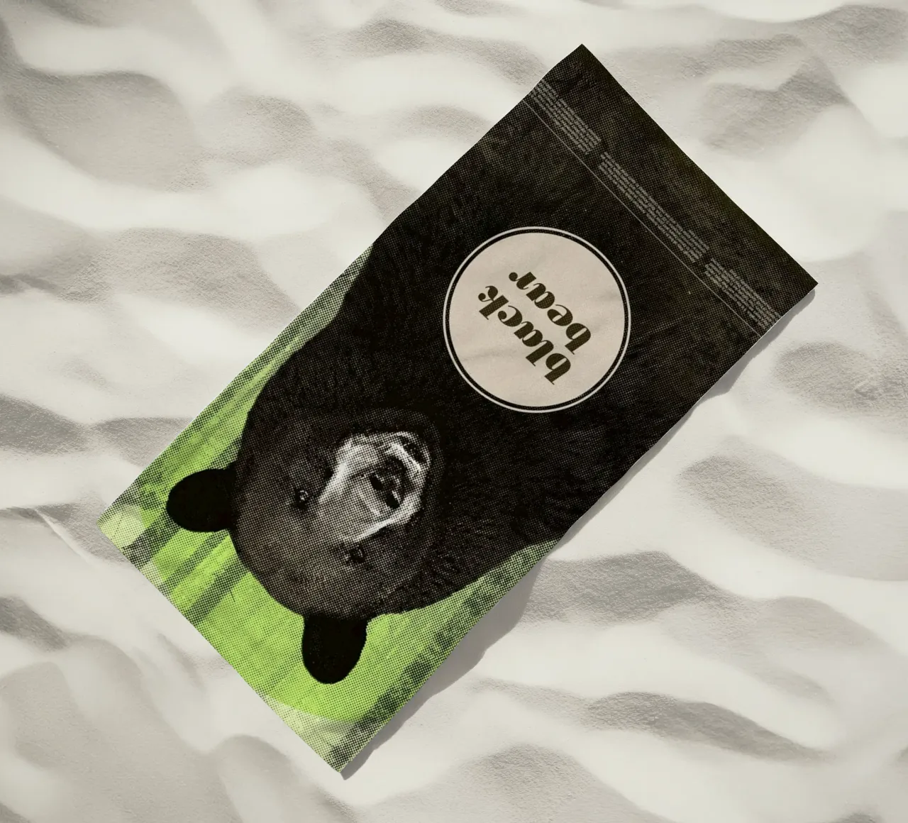 Black Bear beach towel by Chase Kunz