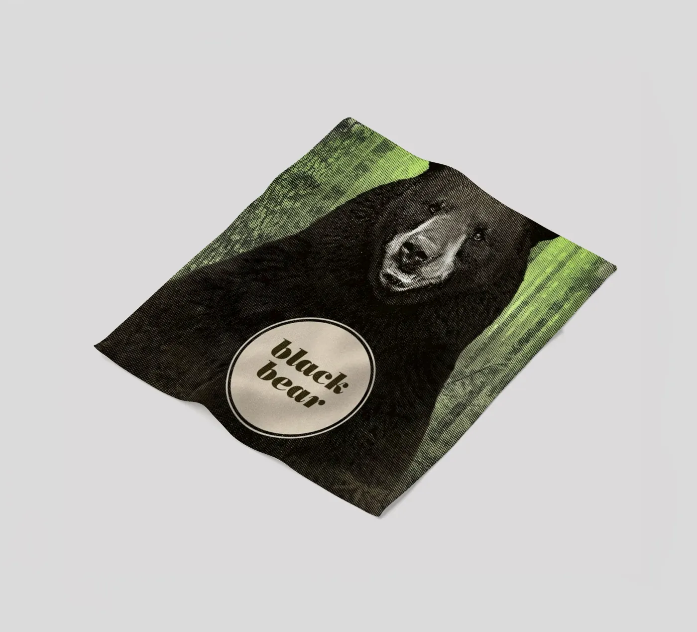 Black Bear fleece blanket by Chase Kunz