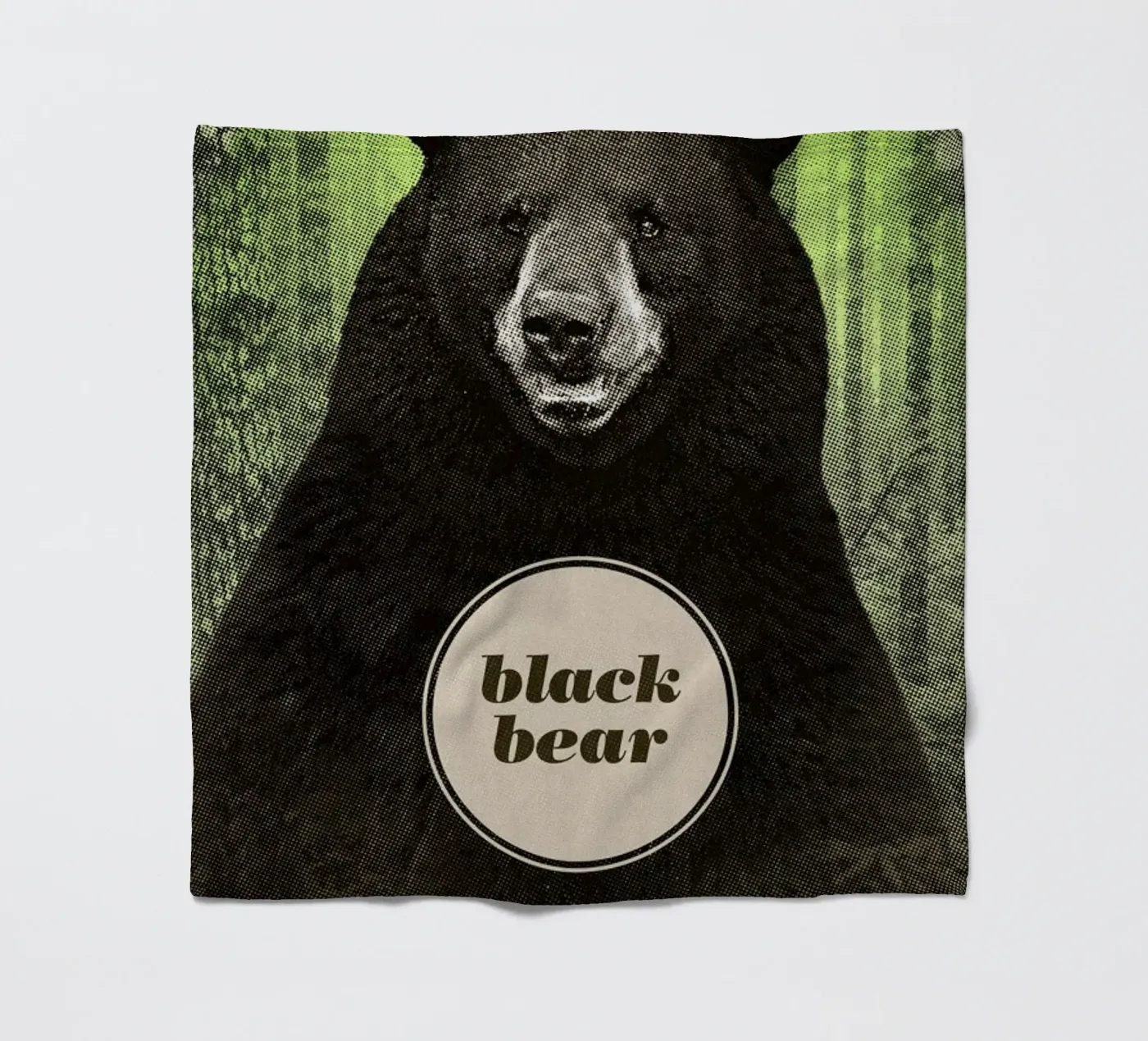 Black Bear fleece blanket by Chase Kunz