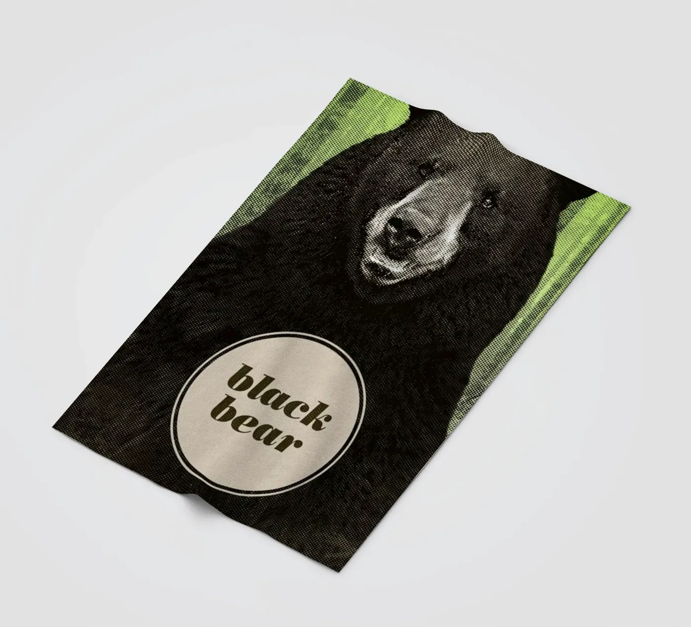 Black Bear fleece blanket by Chase Kunz