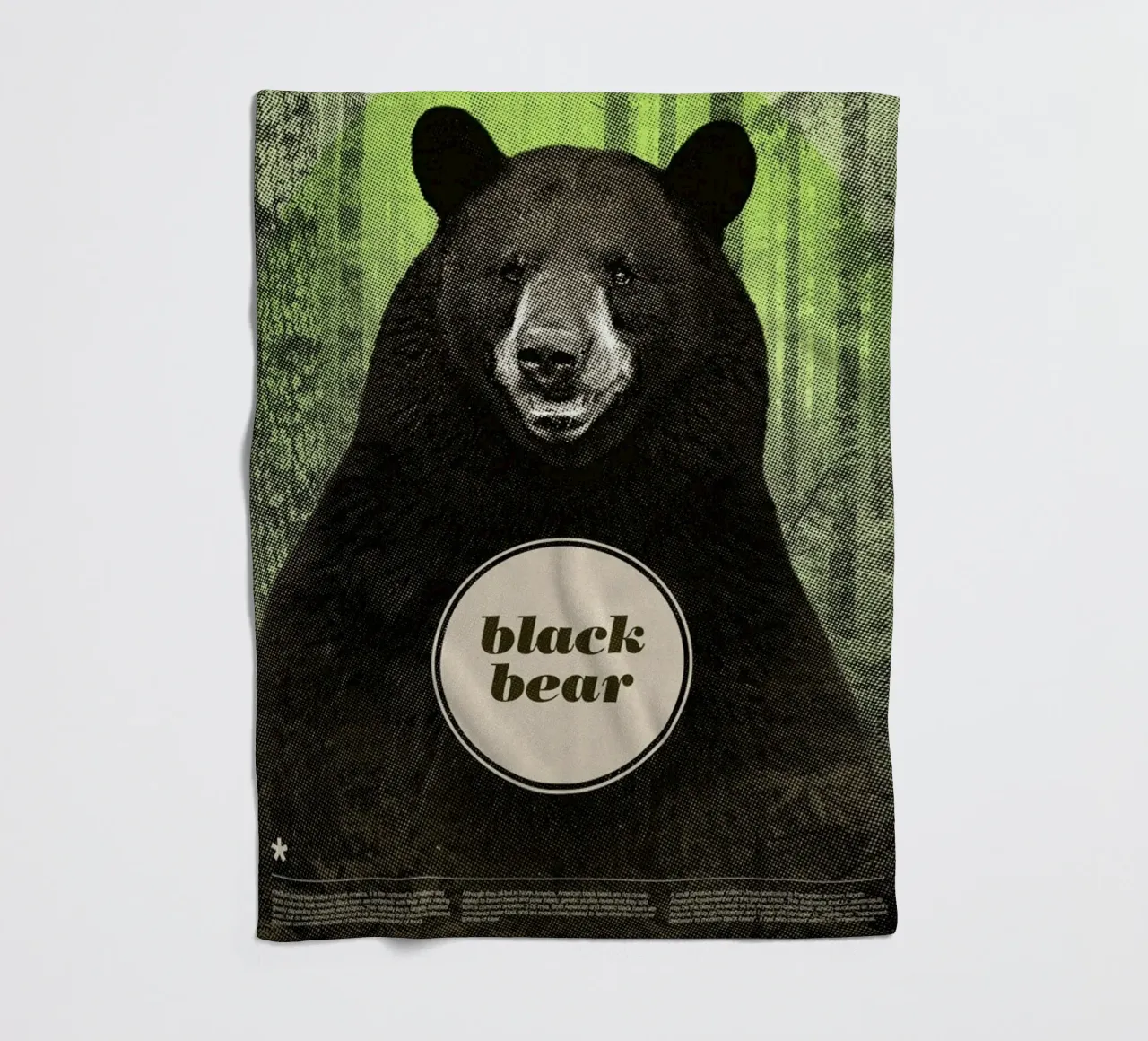 Black Bear fleecedeken van Chase Kunz