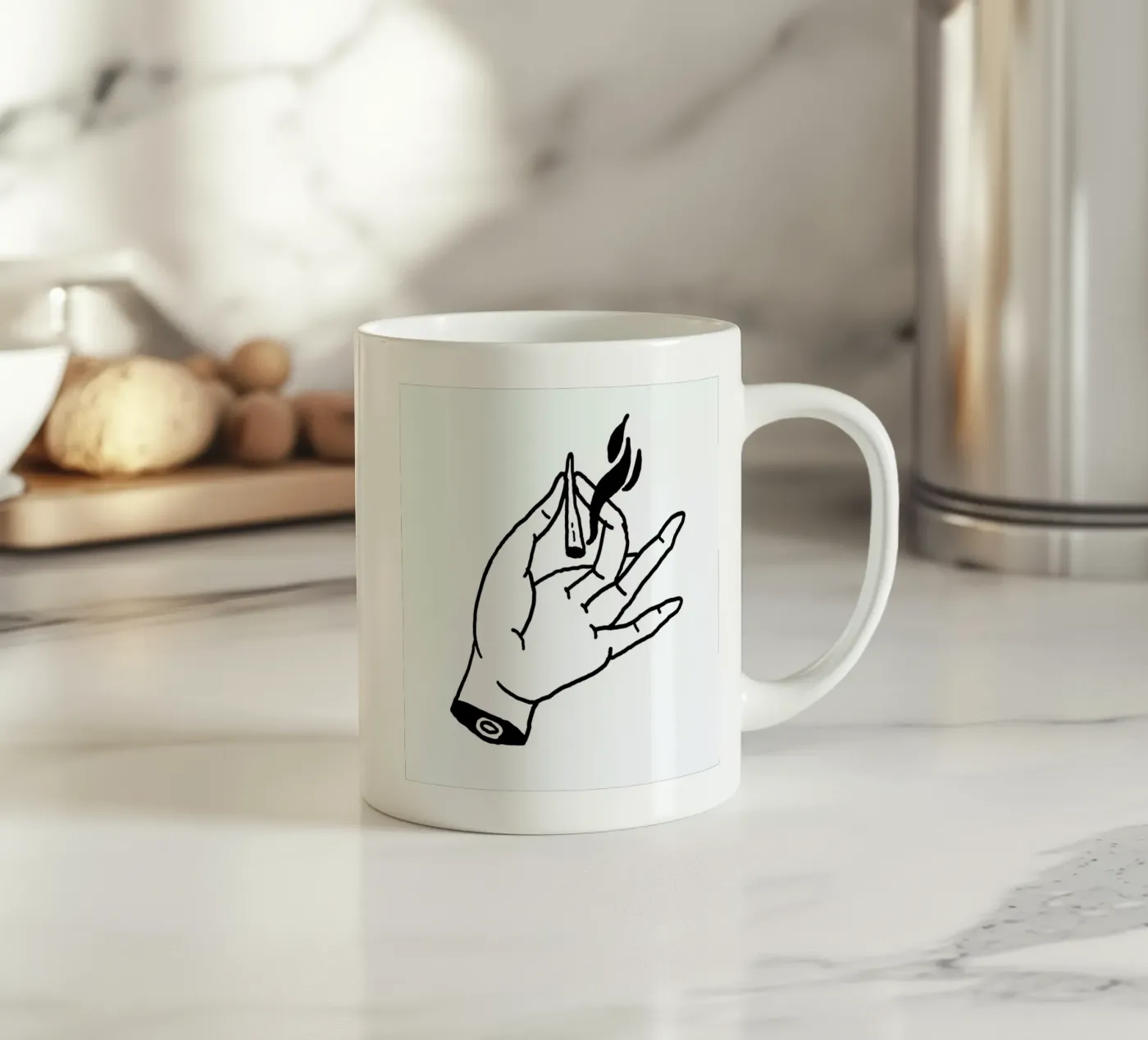 Smoke ceramic mug by Nick Cocozza