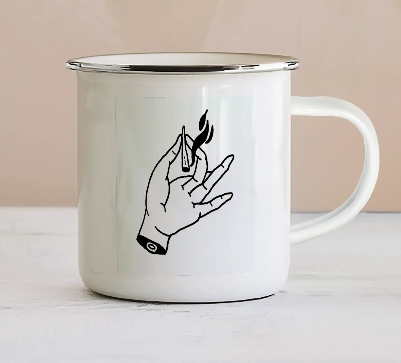 Smoke tazza in smalto da Nick Cocozza