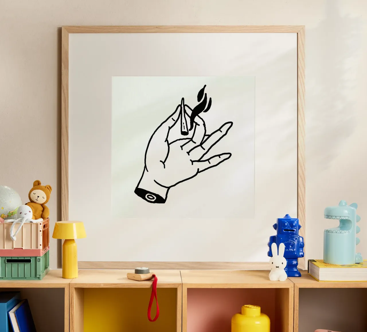Smoke poster con telaio in alluminio da Nick Cocozza