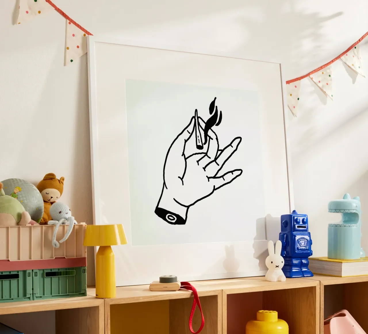 Smoke poster con telaio in alluminio da Nick Cocozza