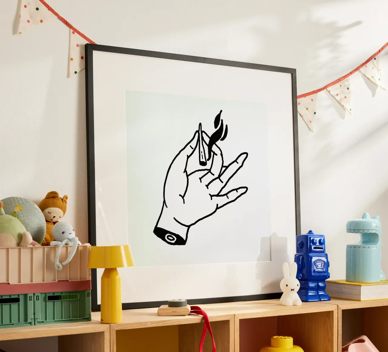 Smoke poster con telaio in alluminio da Nick Cocozza