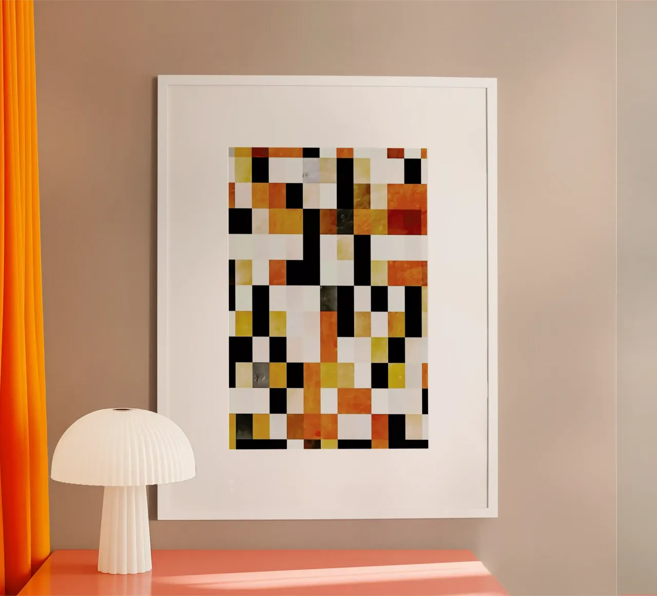 Orange Squares poster da In Full Color