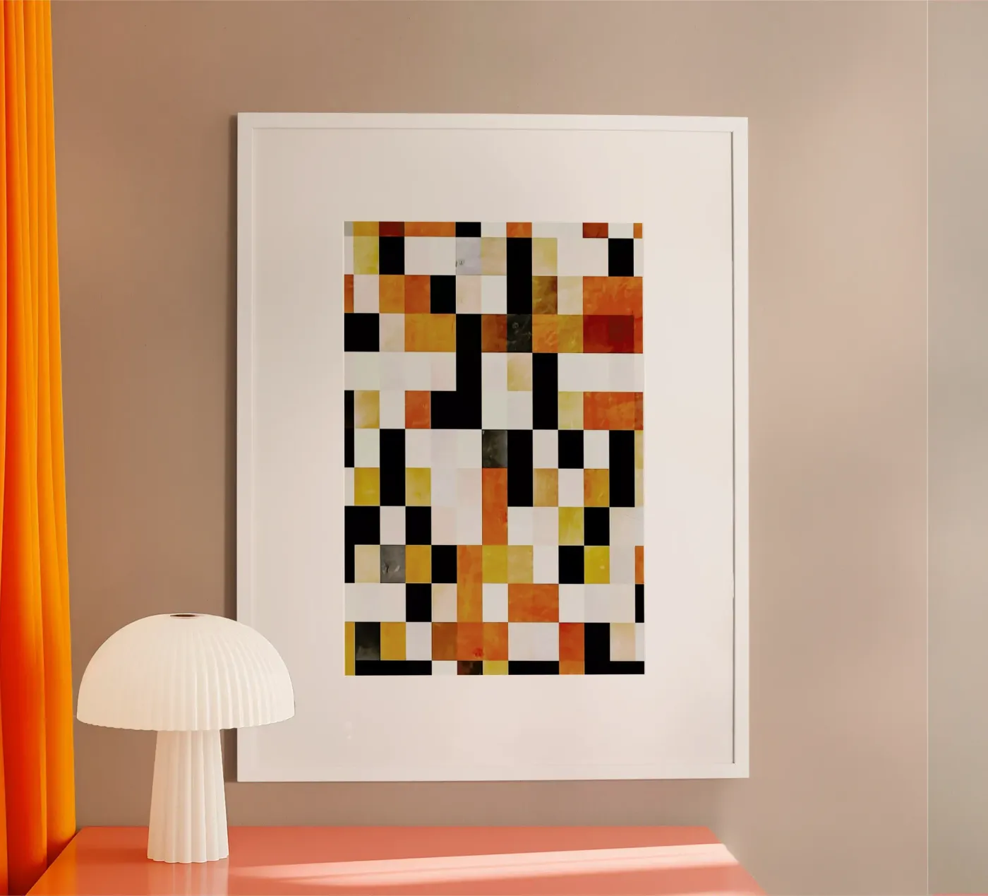Orange Squares poster da In Full Color