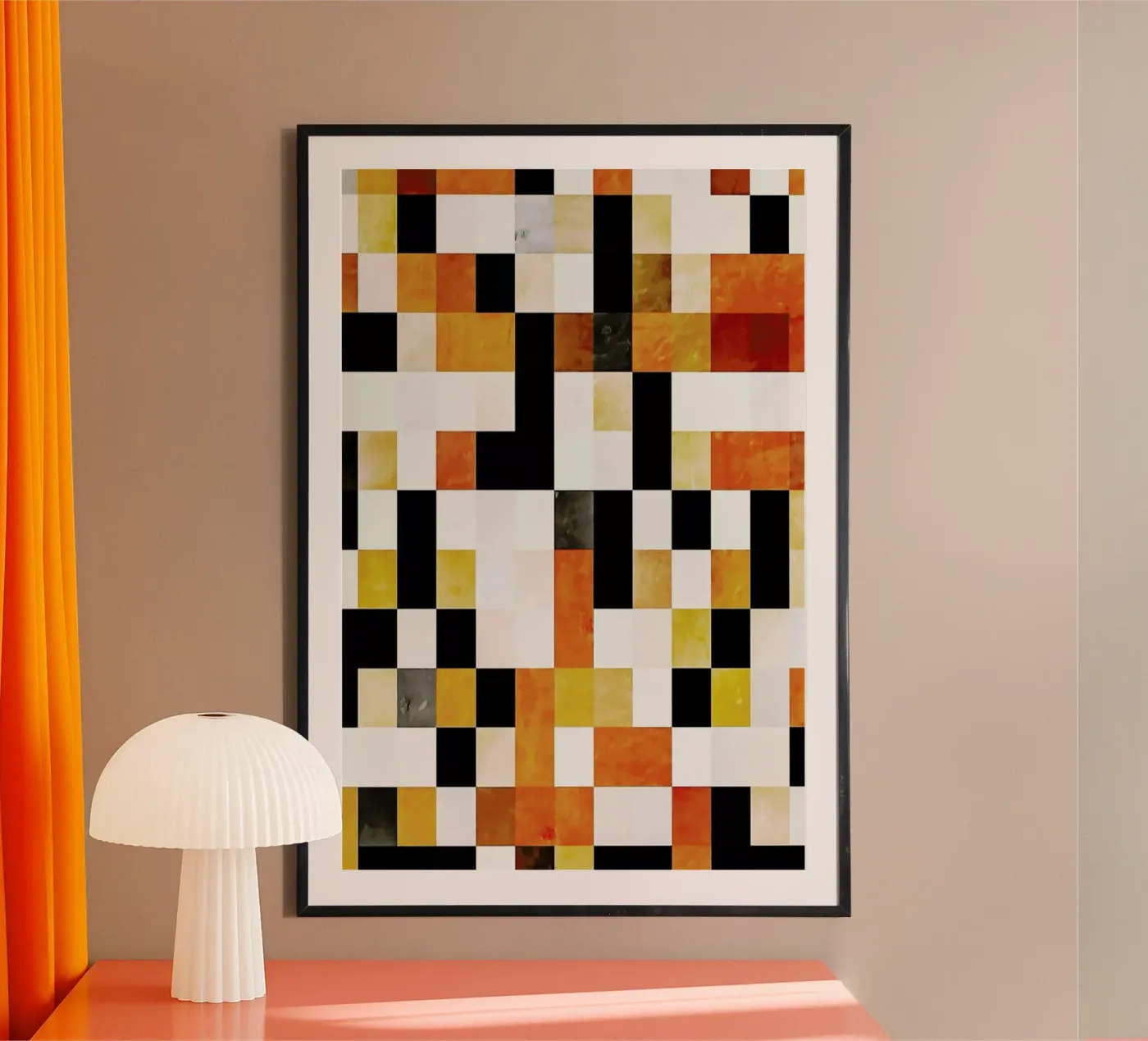 Orange Squares poster da In Full Color