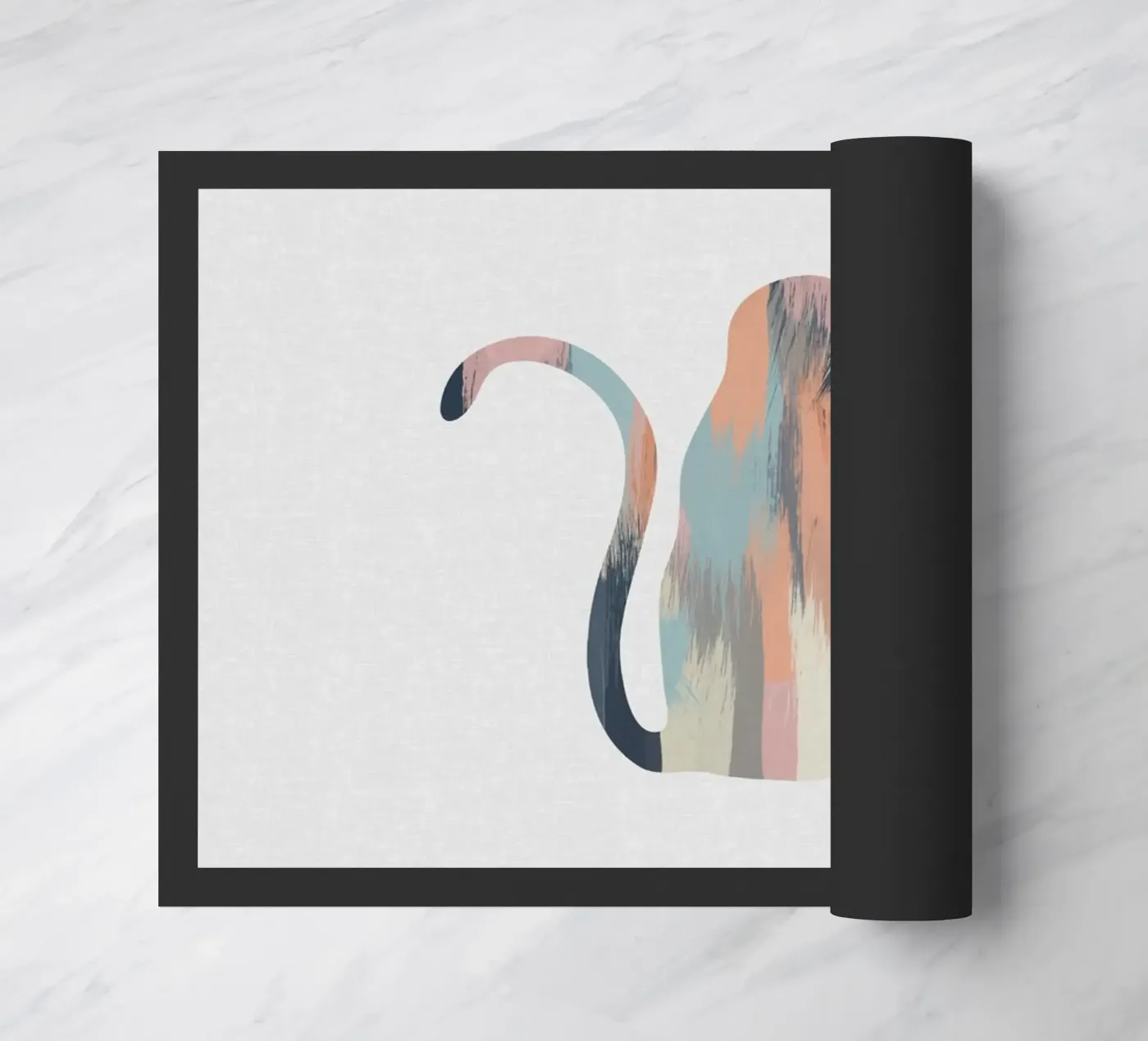 Pastel Monkey doormat by Orara Studio