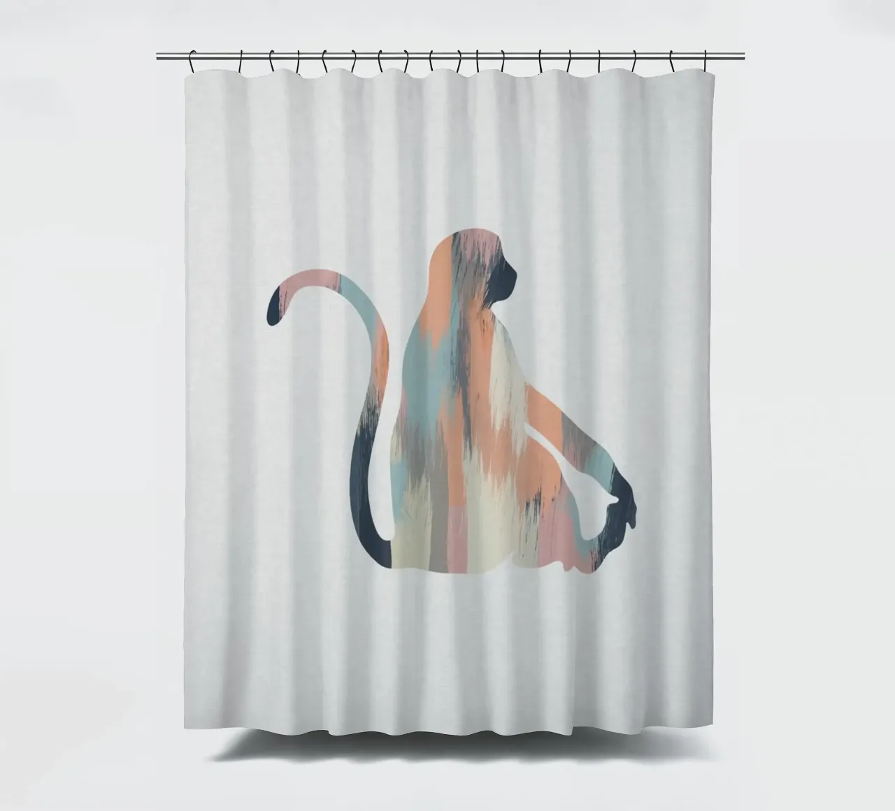 Pastel Monkey tenda da doccia da Orara Studio