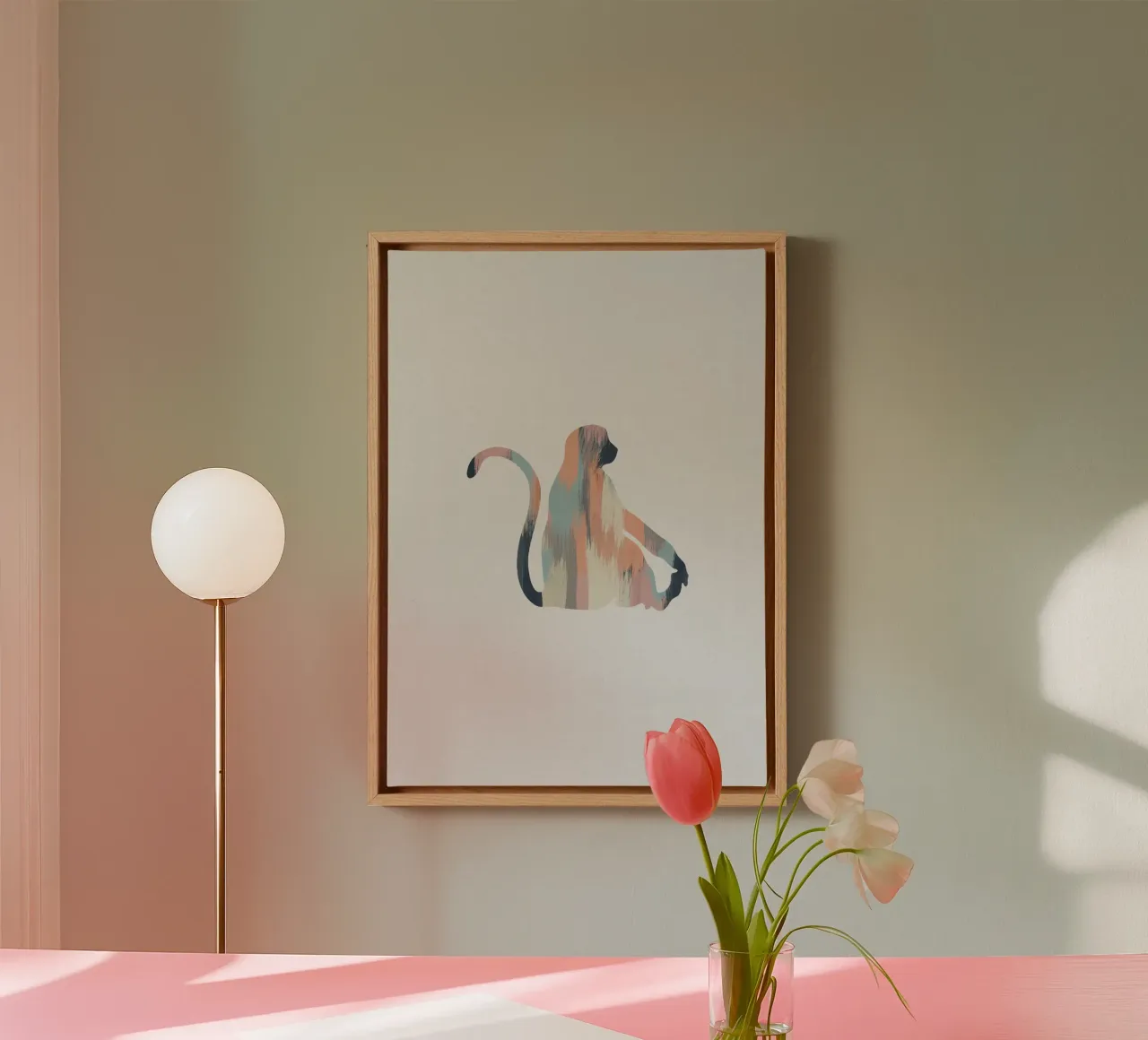Pastel Monkey canvas by Orara Studio