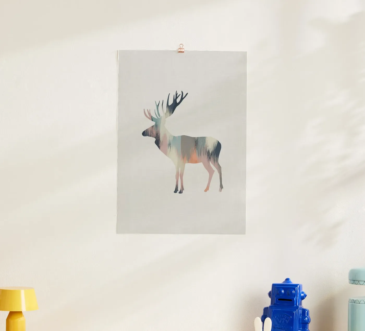 Alce pastello poster da Orara Studio