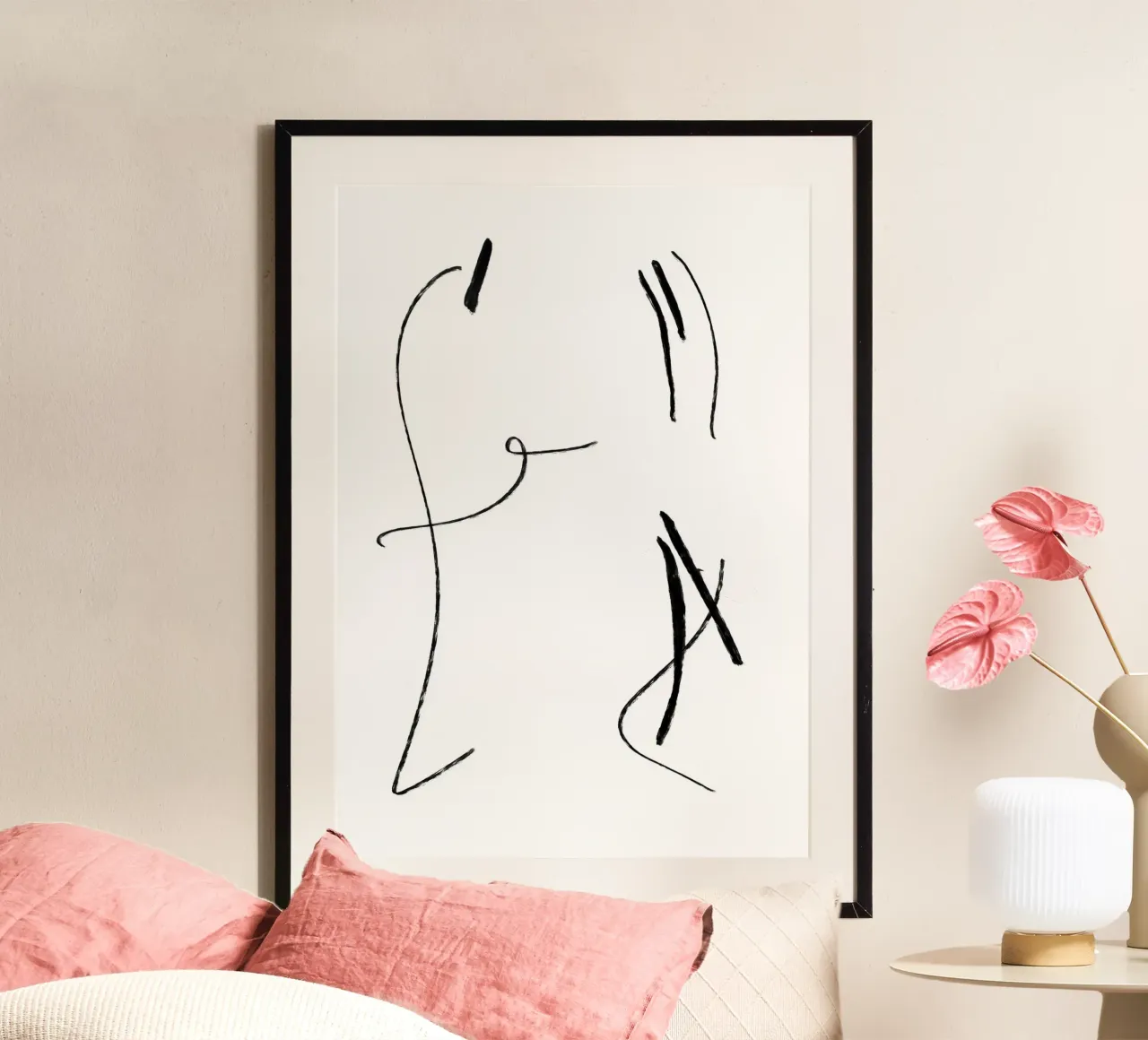 Wat speel je? poster met aluminium frame van Studio B