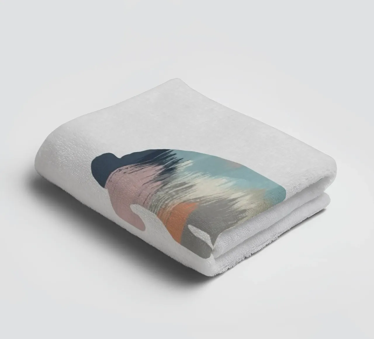 Pastel Rabbit towel by Orara Studio