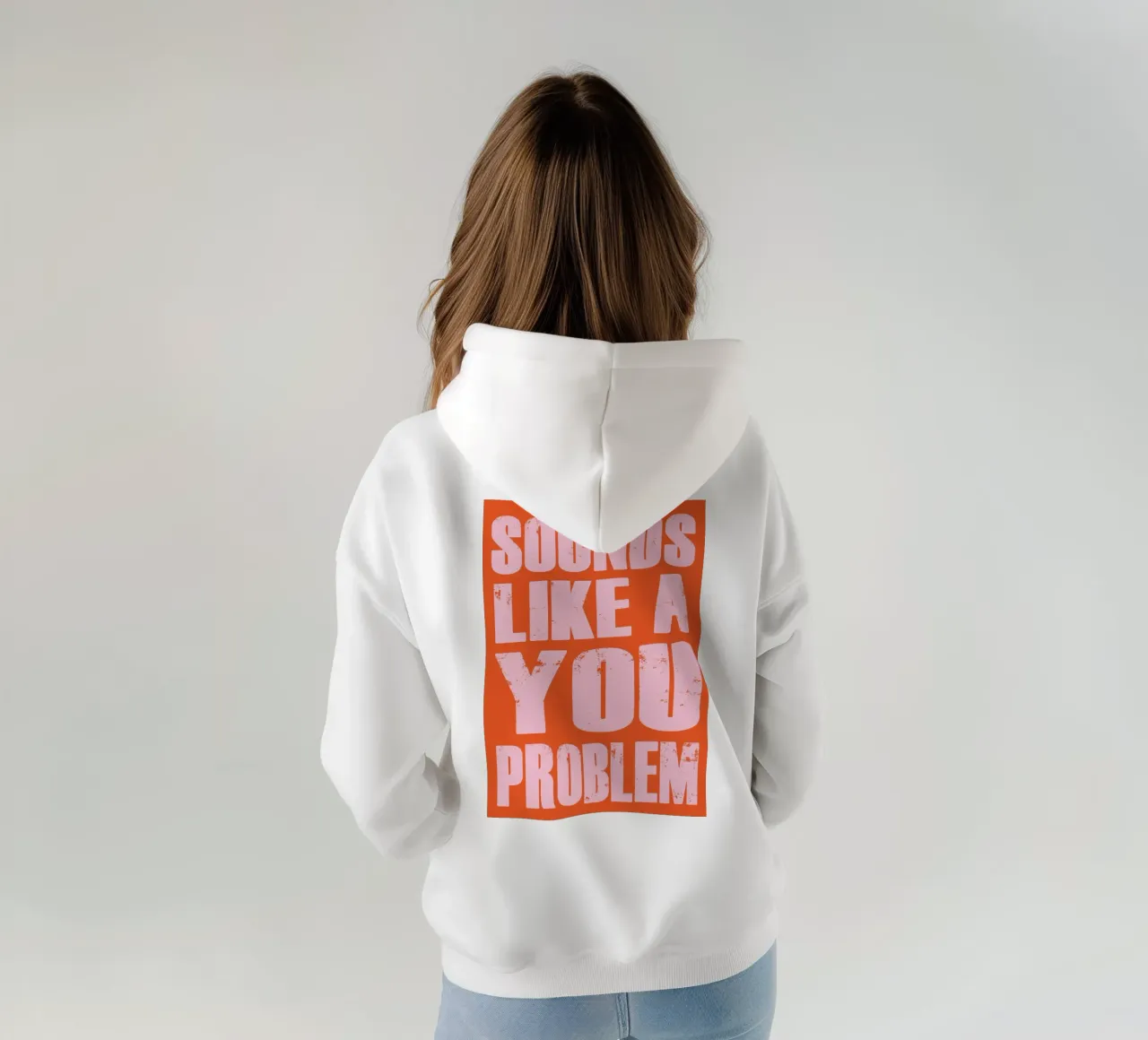 Sembra un problema tuo felpa con cappuccio da syabiqo