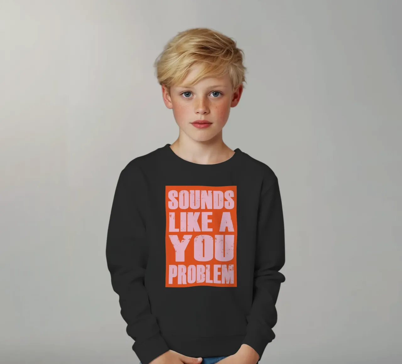 Sembra un problema tuo felpa bambino da syabiqo