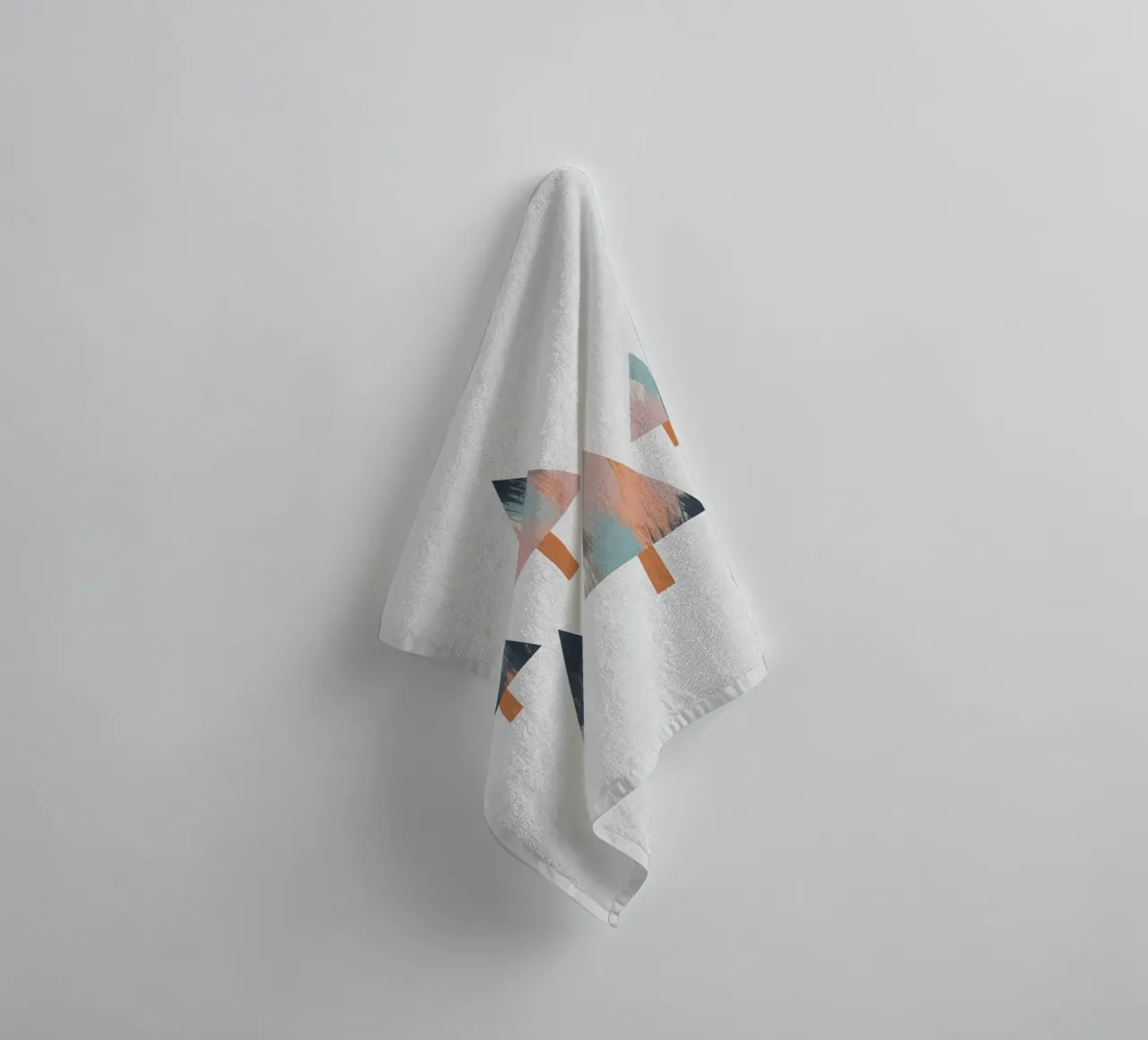 Pastel Trees towel by Orara Studio