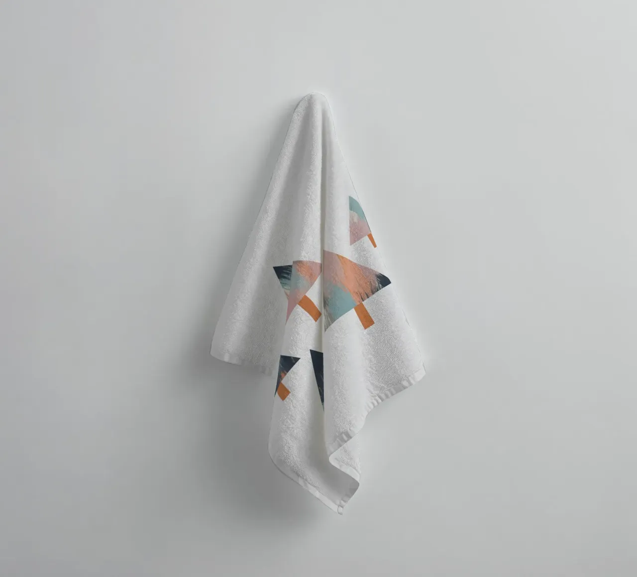 Pastel Trees towel by Orara Studio