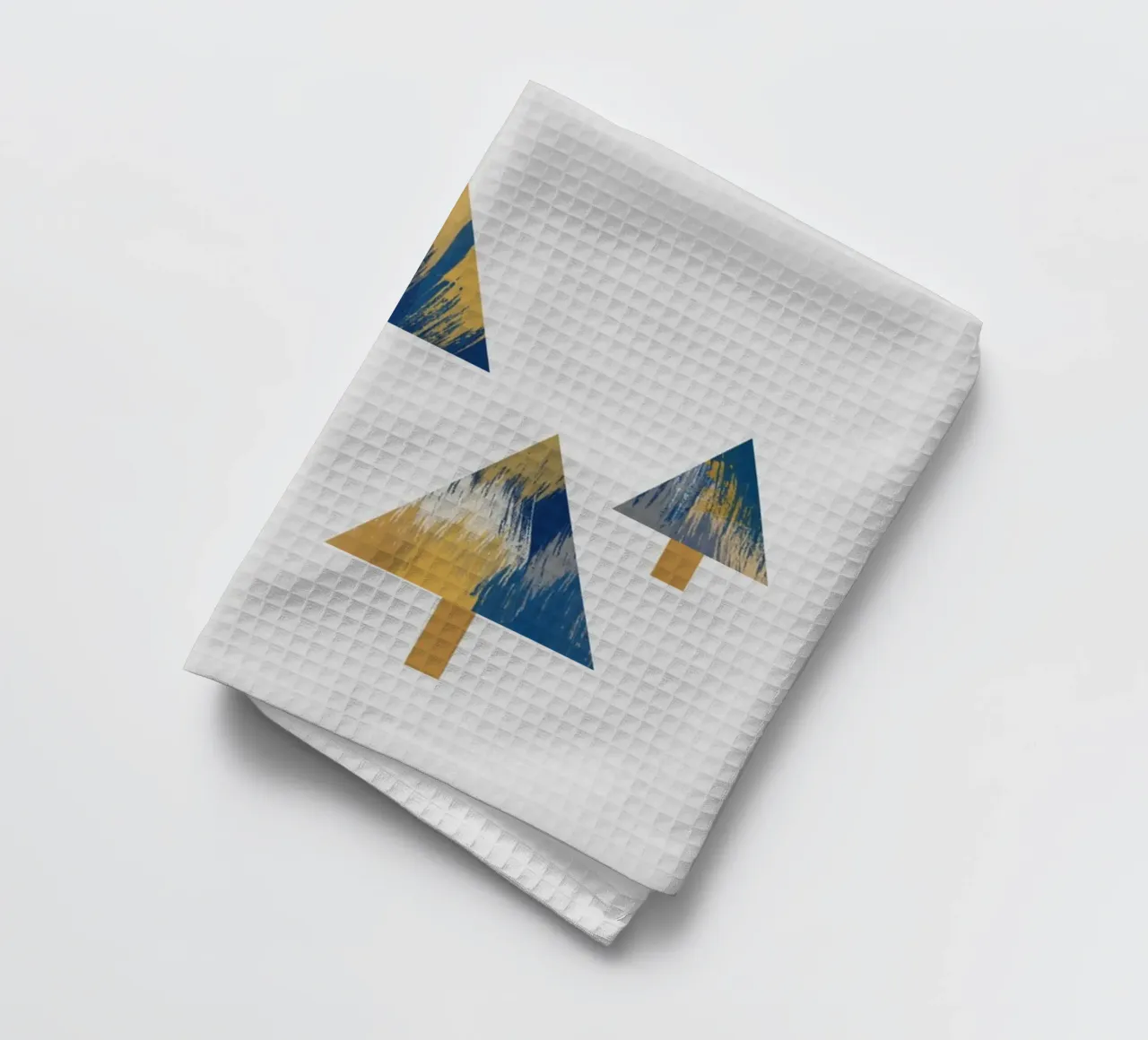 Arbres bleu et jaune torchon de Orara Studio