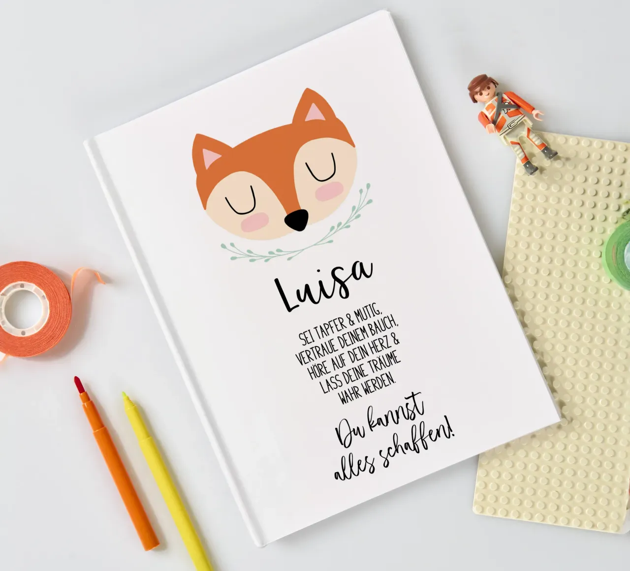 Tapfer & mutig Namensbild notebook by BAINAI