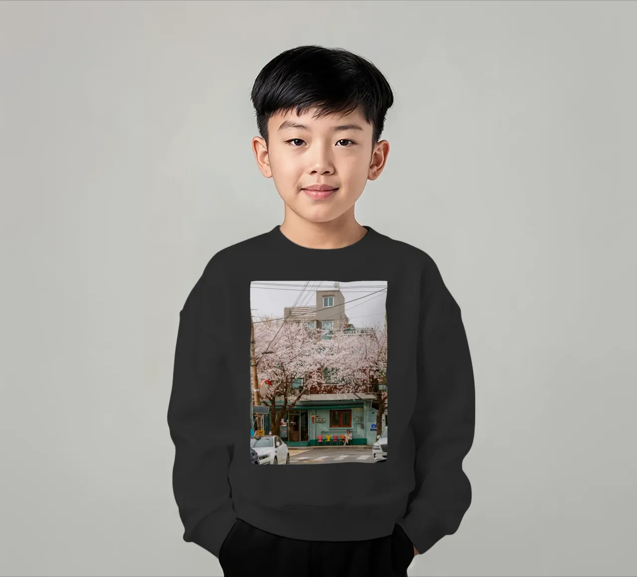 Il Cherry Blossom Café di Seul, Corea del Sud felpa bambino da mbgraphx2