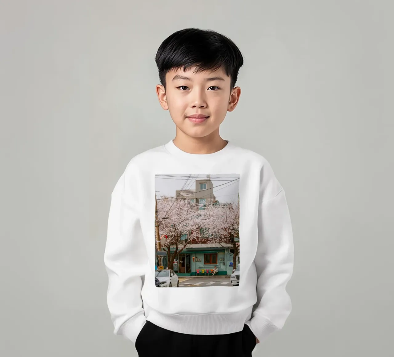 Il Cherry Blossom Café di Seul, Corea del Sud felpa bambino da mbgraphx2