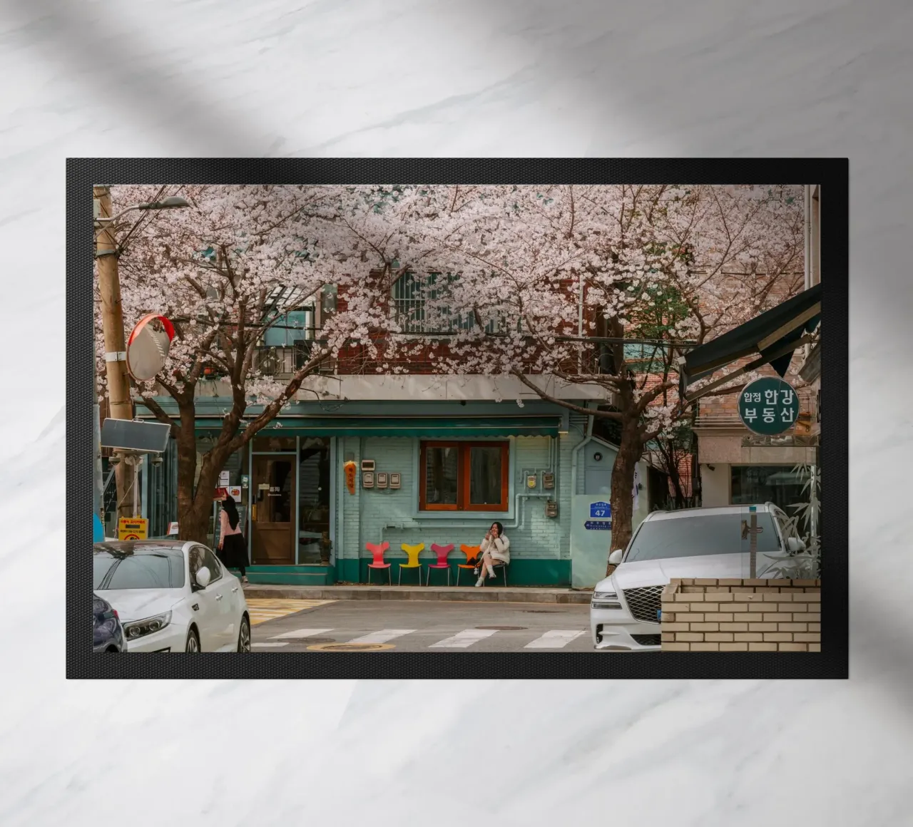 Il Cherry Blossom Café di Seul, Corea del Sud zerbino da mbgraphx2