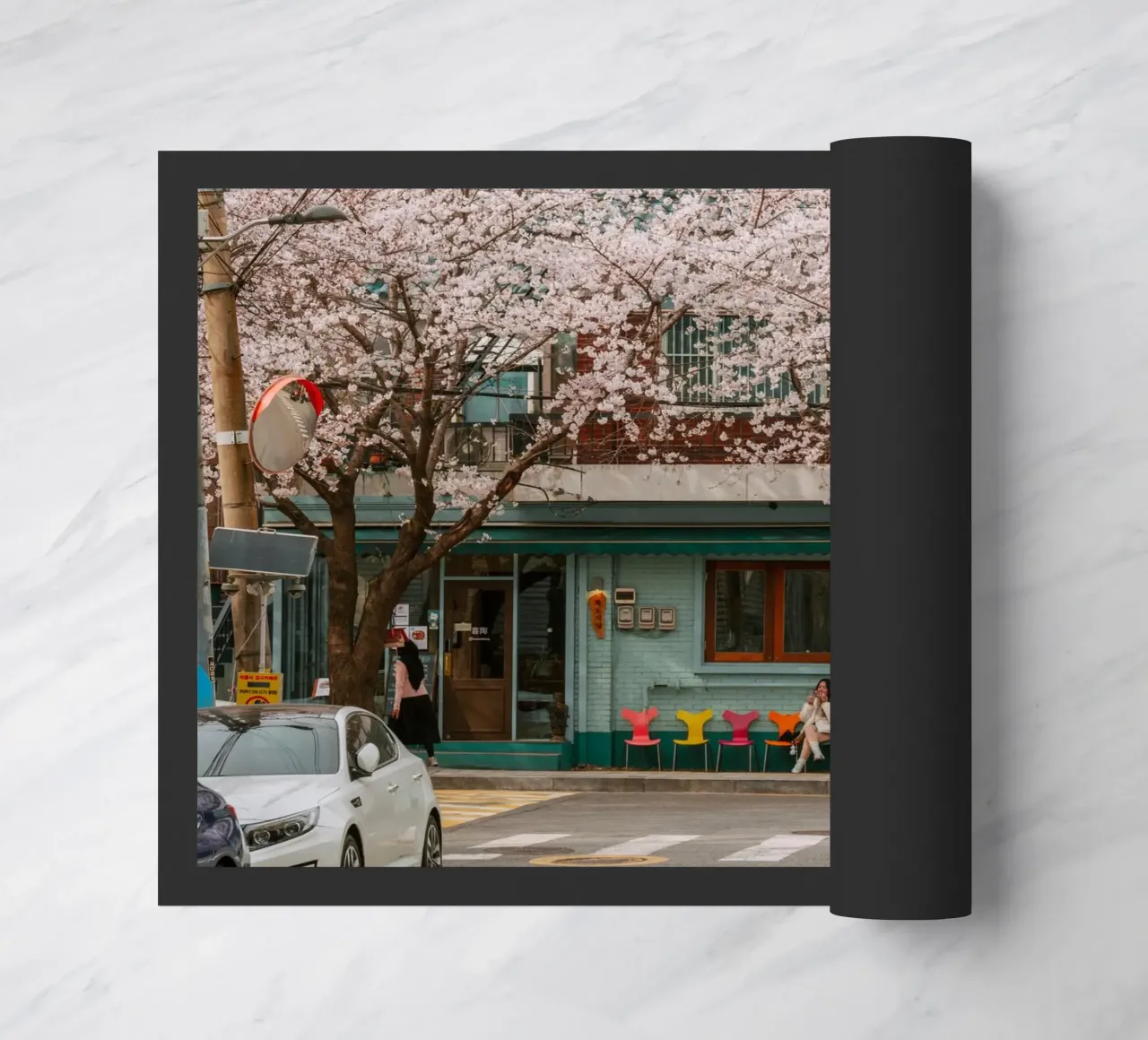 Il Cherry Blossom Café di Seul, Corea del Sud zerbino da mbgraphx2