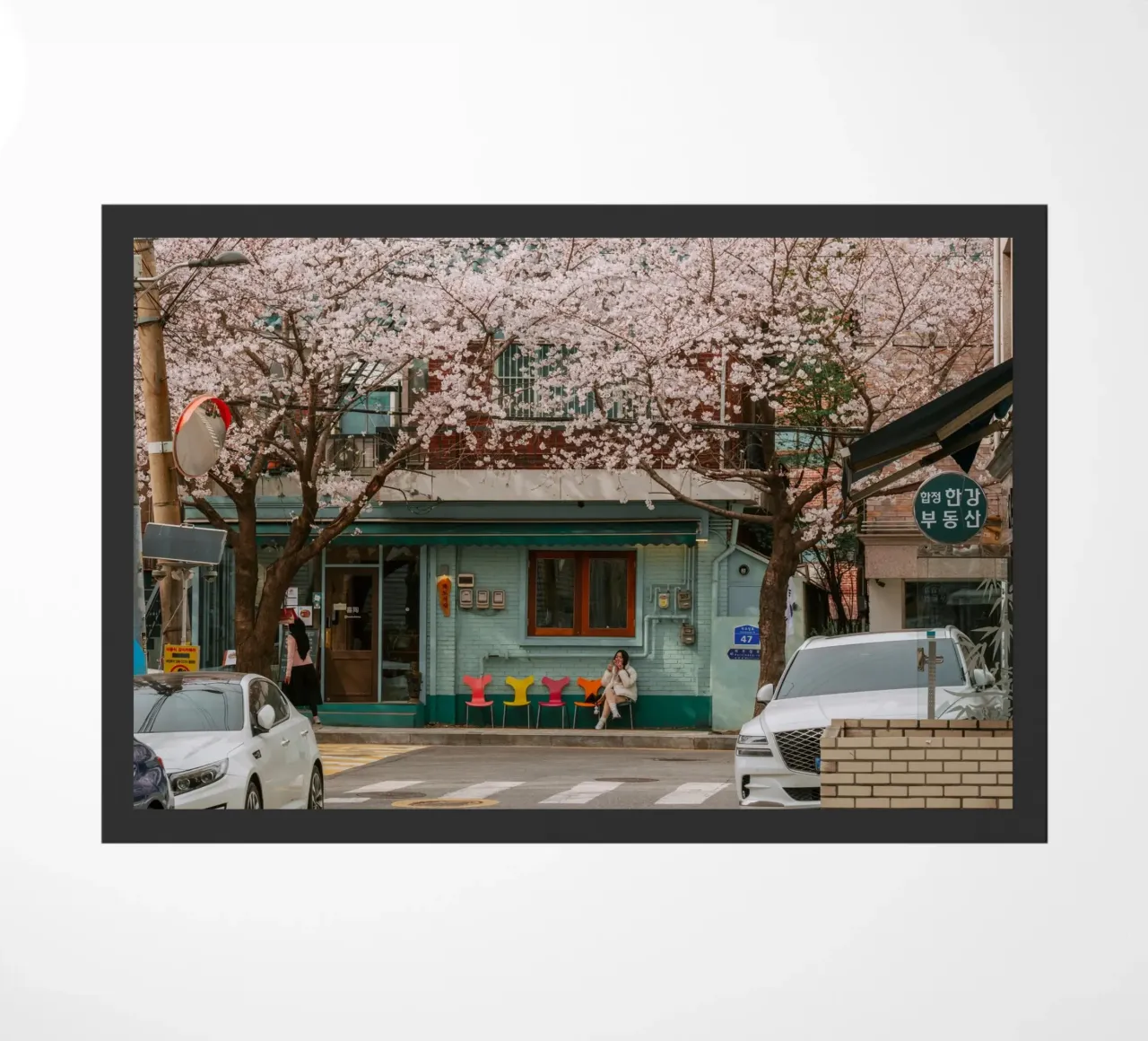Il Cherry Blossom Café di Seul, Corea del Sud zerbino da mbgraphx2