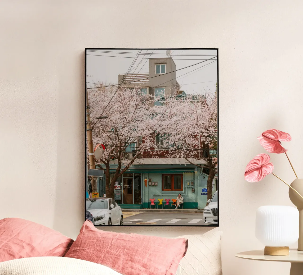 Il Cherry Blossom Café di Seul, Corea del Sud plexiglass da mbgraphx2