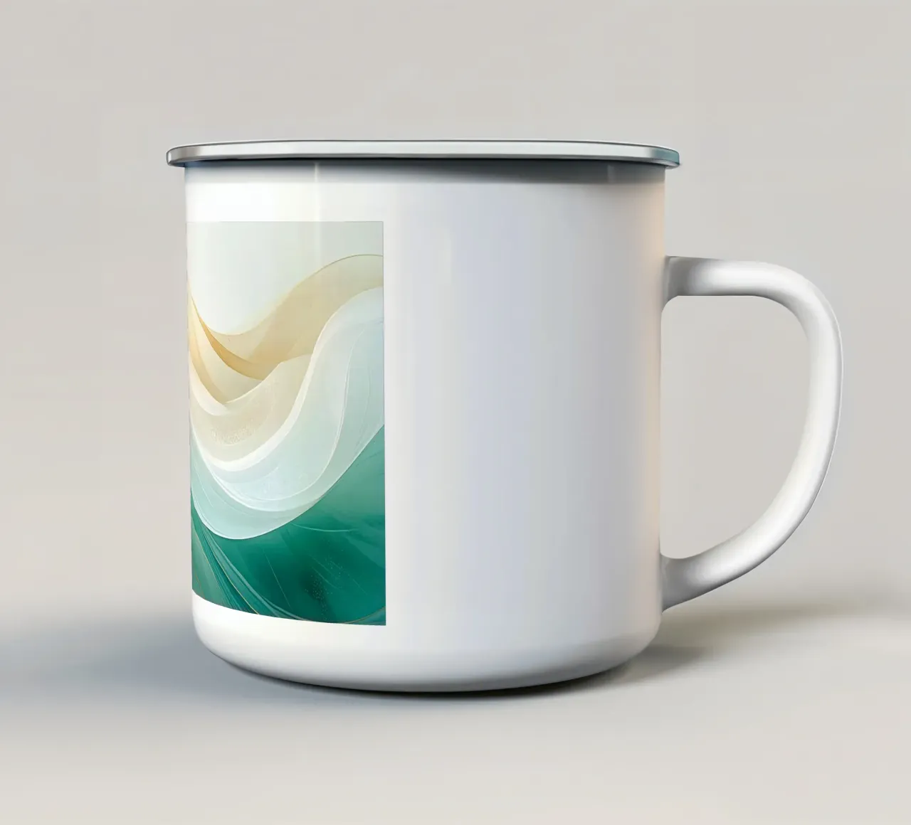 Onde d'oro tazza in smalto da Katalier (Abstract Harmony)