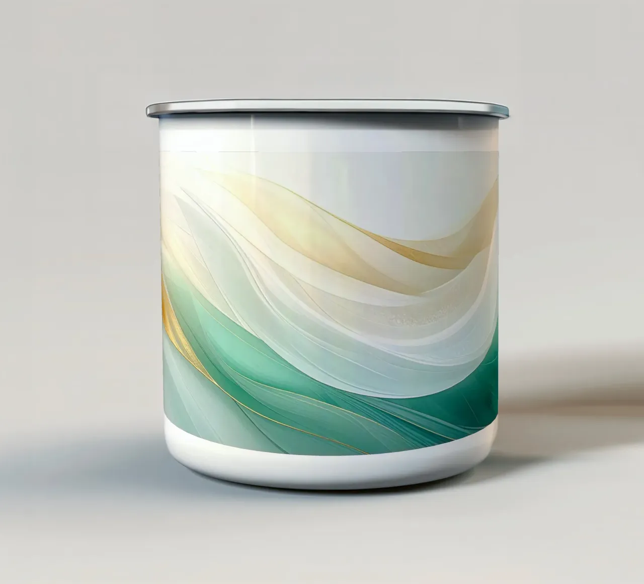 Onde d'oro tazza in smalto da Katalier (Abstract Harmony)