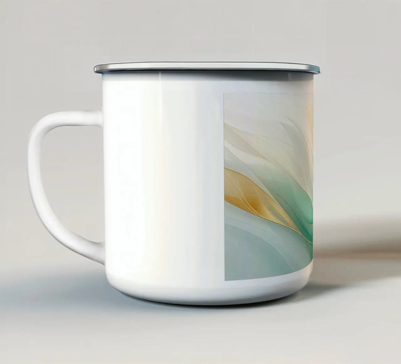 Onde d'oro tazza in smalto da Katalier (Abstract Harmony)