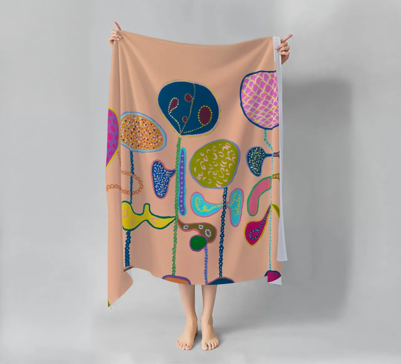 Bliss-Peach telo mare da Helen Joynson