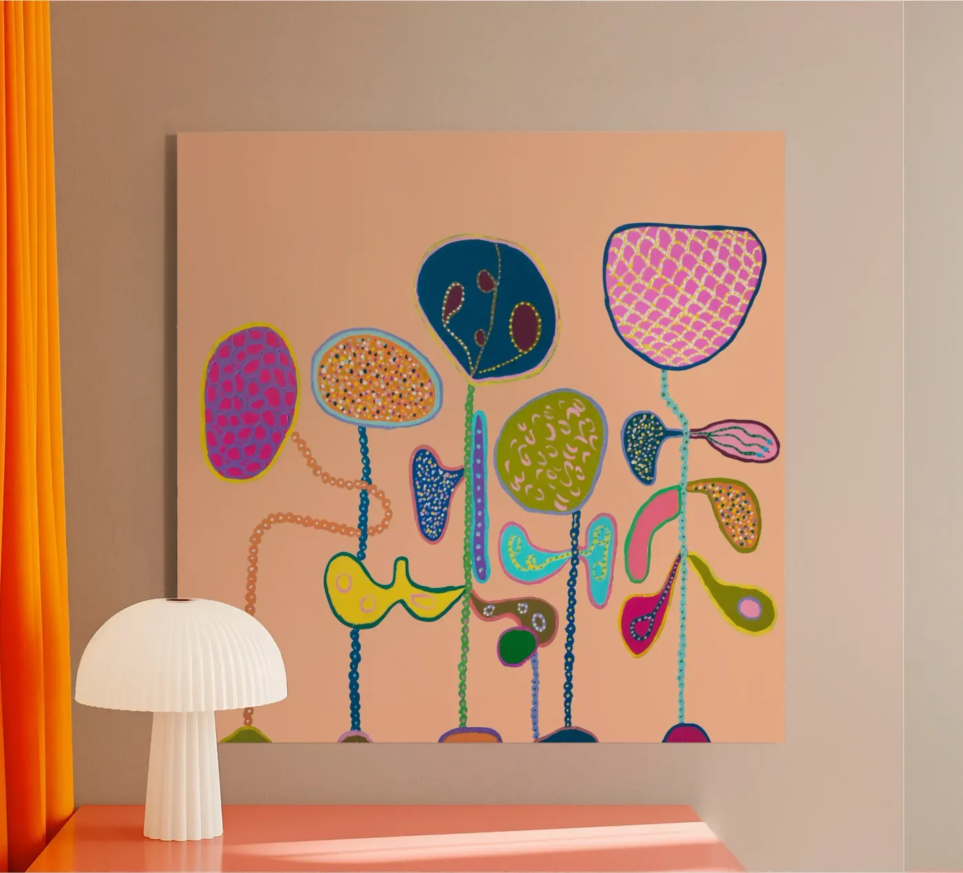 Bliss-Peach plexiglass da Helen Joynson